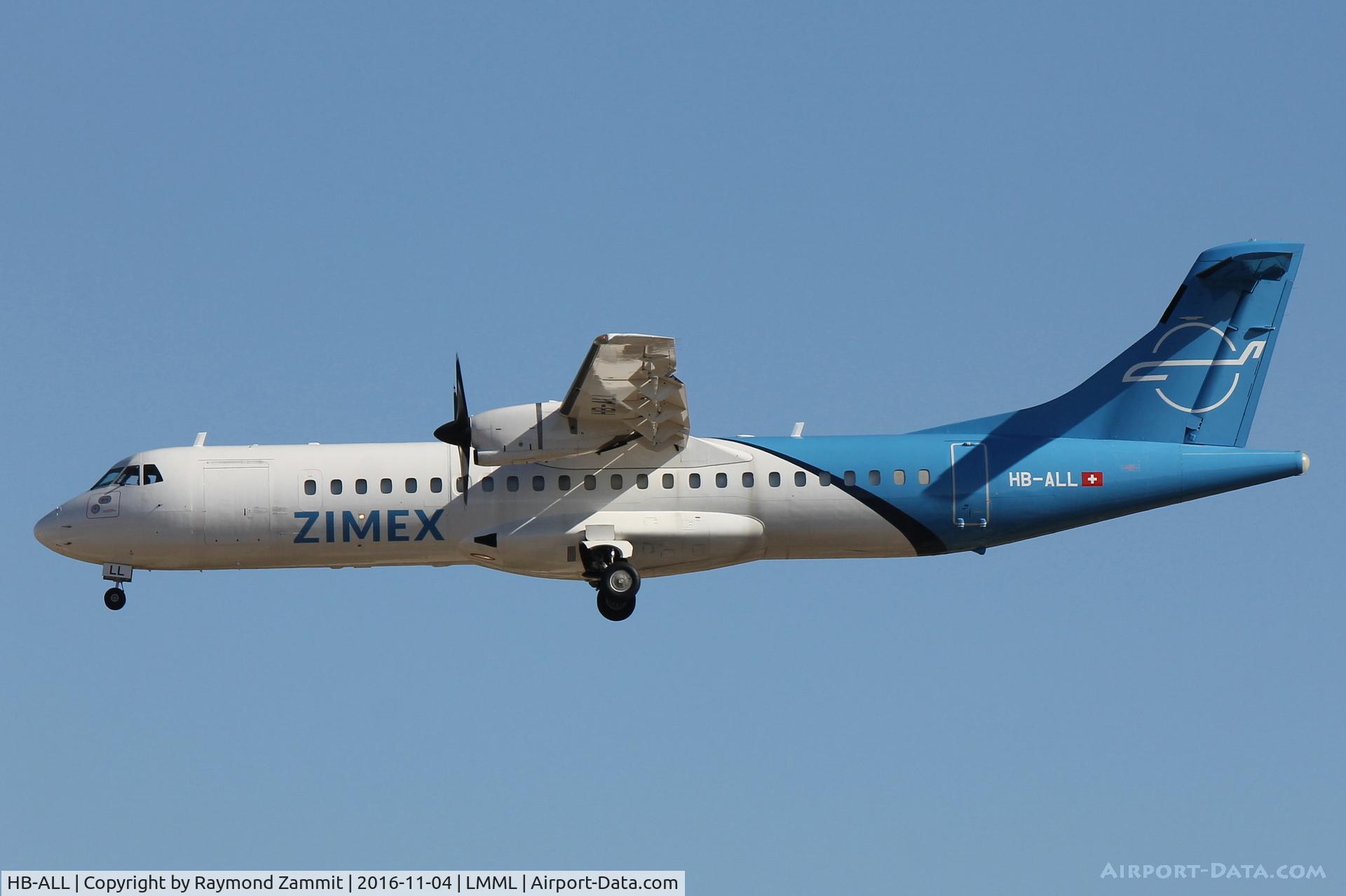 HB-ALL, 1994 ATR 72-202F C/N 411, ATR72 HB-ALL Zimex Aviation
