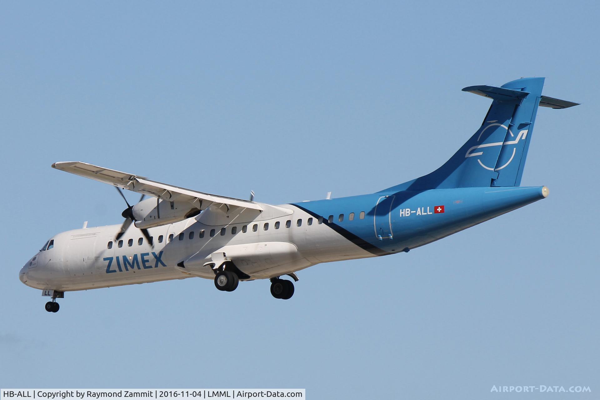 HB-ALL, 1994 ATR 72-202F C/N 411, ATR72 HB-ALL Zimex Aviation