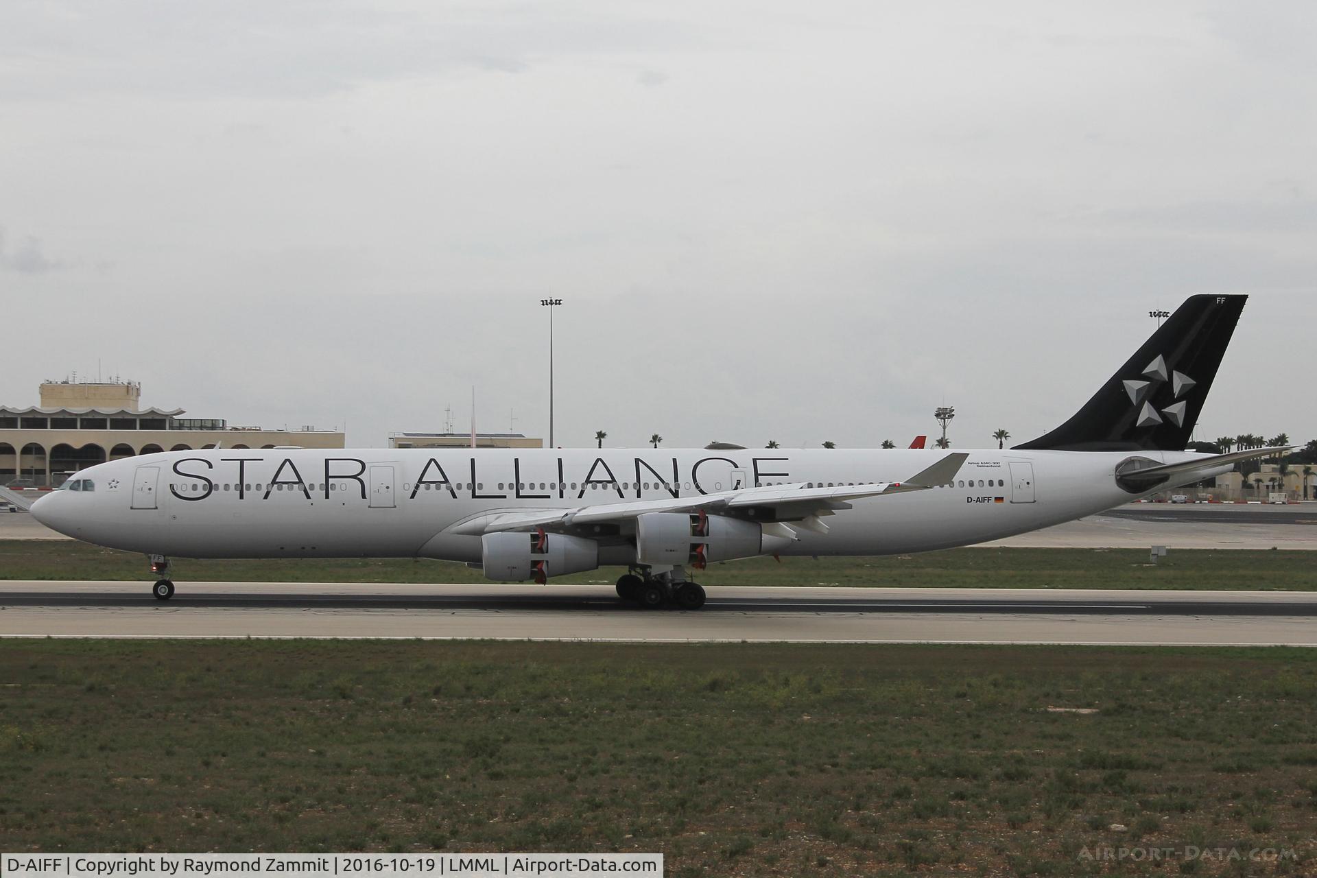 D-AIFF, 2001 Airbus A340-313X C/N 447, A340 D-AIFF Lufthansa StarAlliance