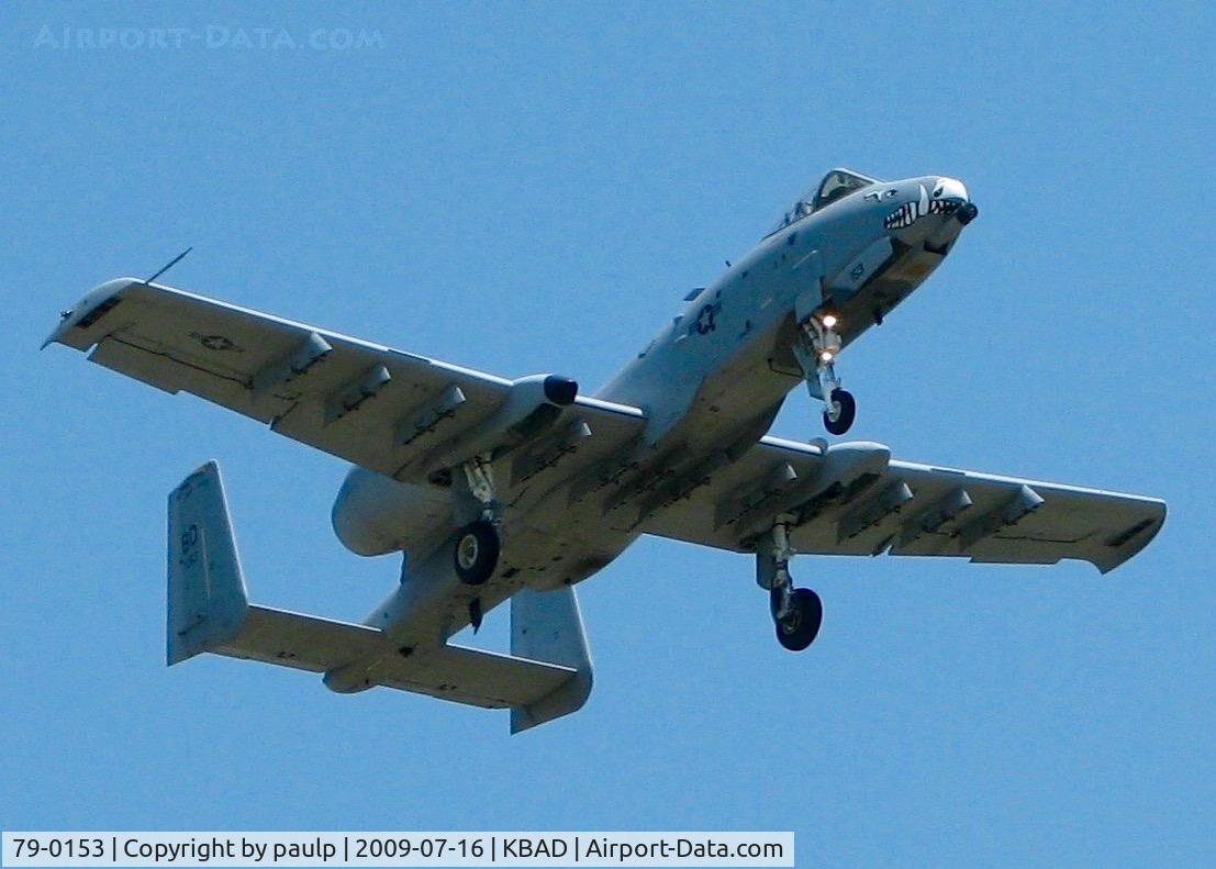 79-0153, 1978 Fairchild Republic A-10A Thunderbolt II C/N A10-0417, At Barksdale Air Force Base.