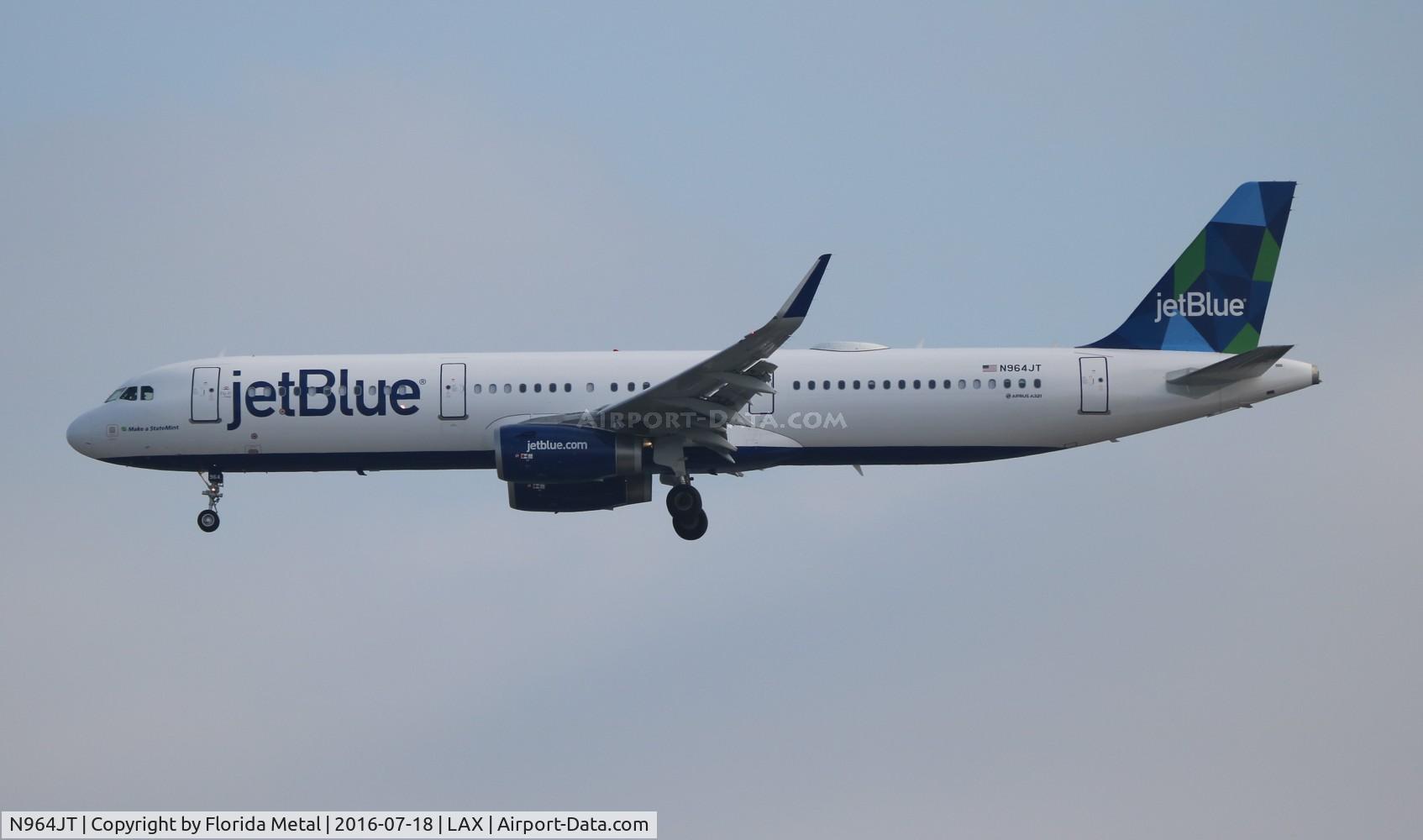 N964JT, 2016 Airbus A321-231 C/N 7018, Jet Blue