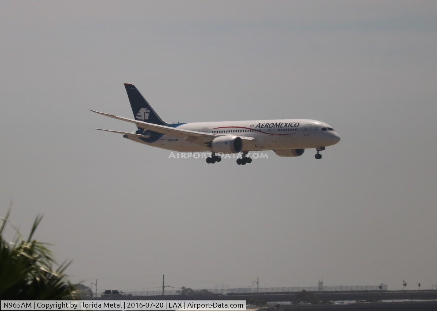 N965AM, 2013 Boeing 787-8 Dreamliner C/N 35308, Aeromexico