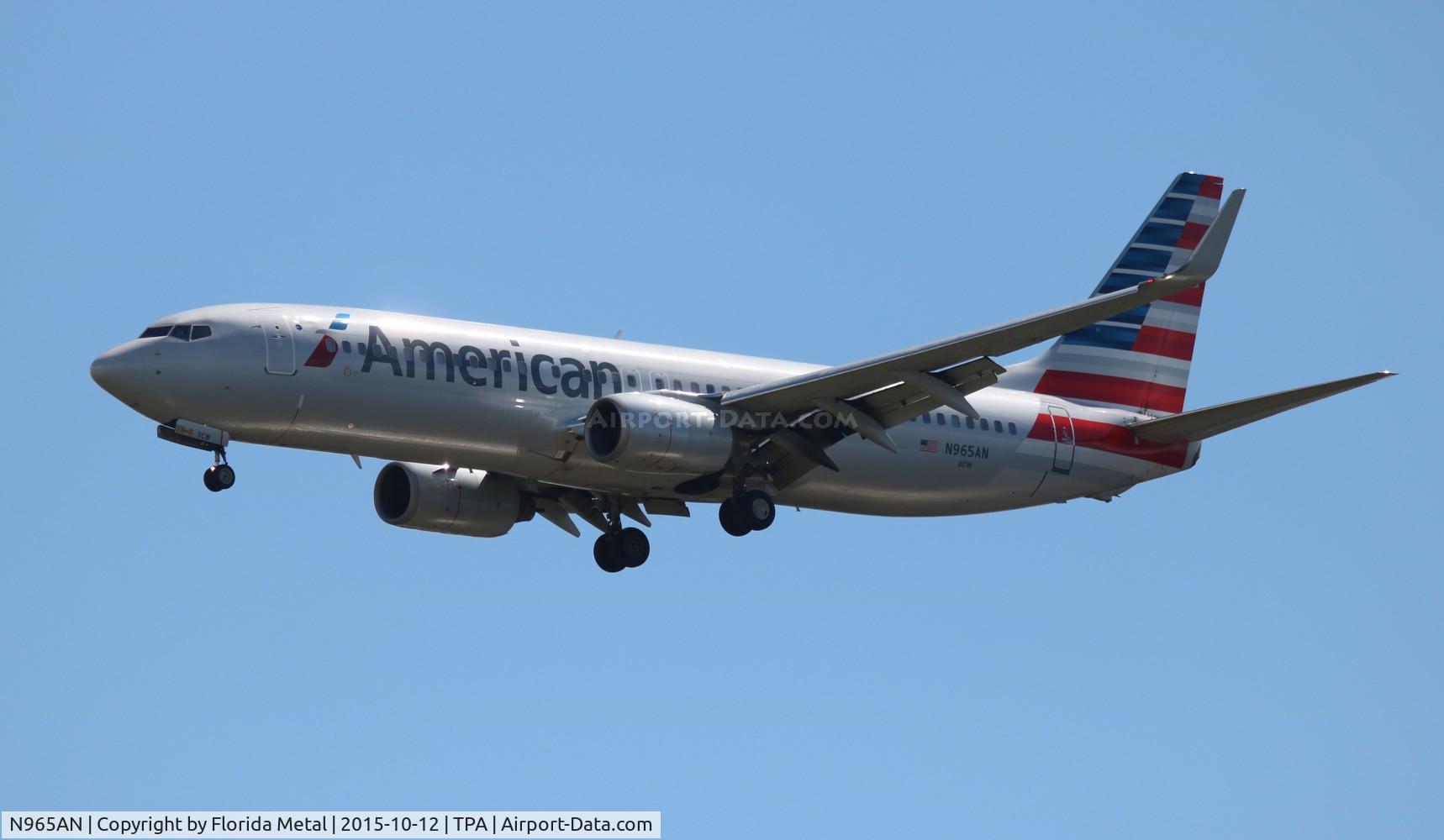 N965AN, 2001 Boeing 737-823 C/N 29544, American