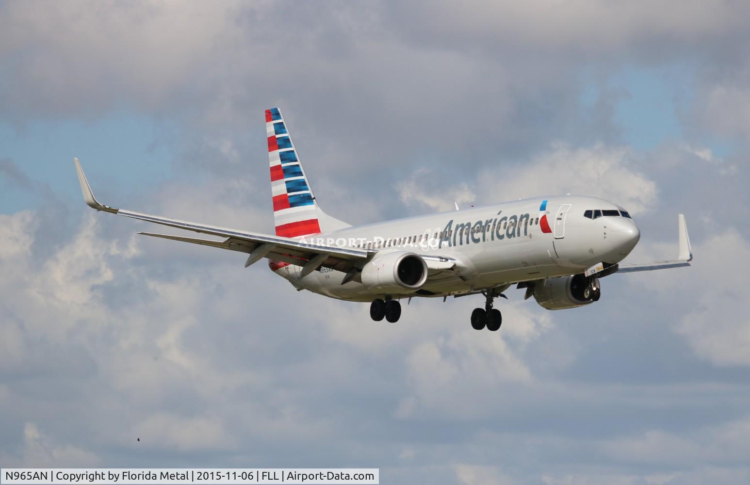 N965AN, 2001 Boeing 737-823 C/N 29544, American