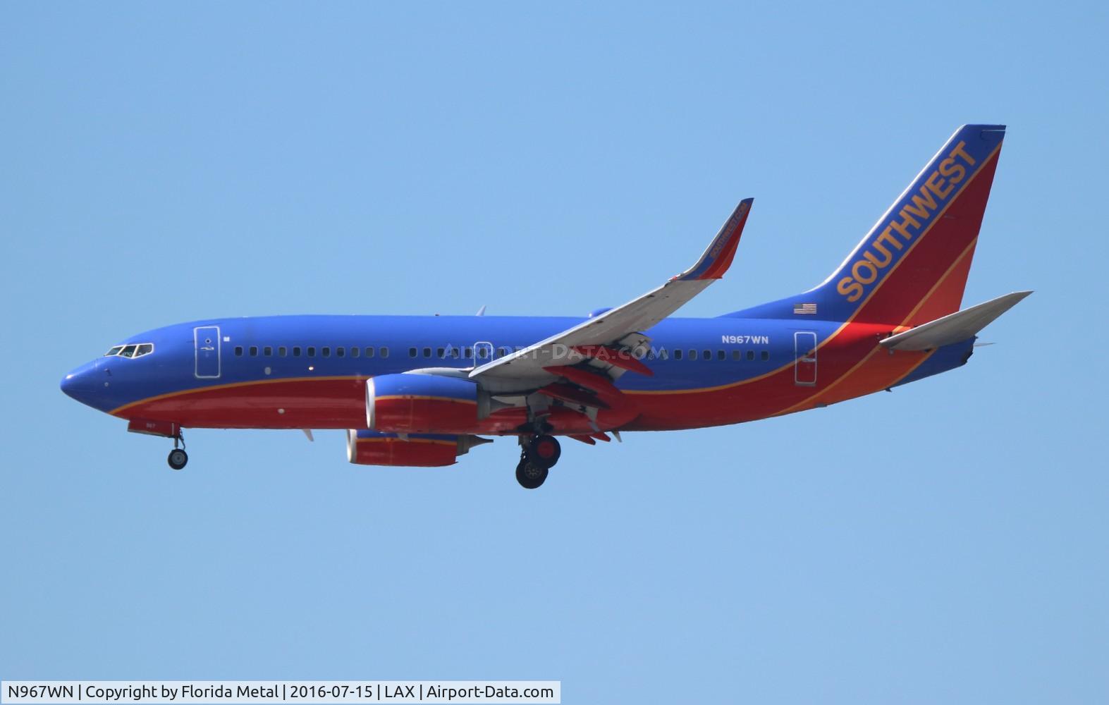N967WN, 2011 Boeing 737-7H4 C/N 36967, Southwest