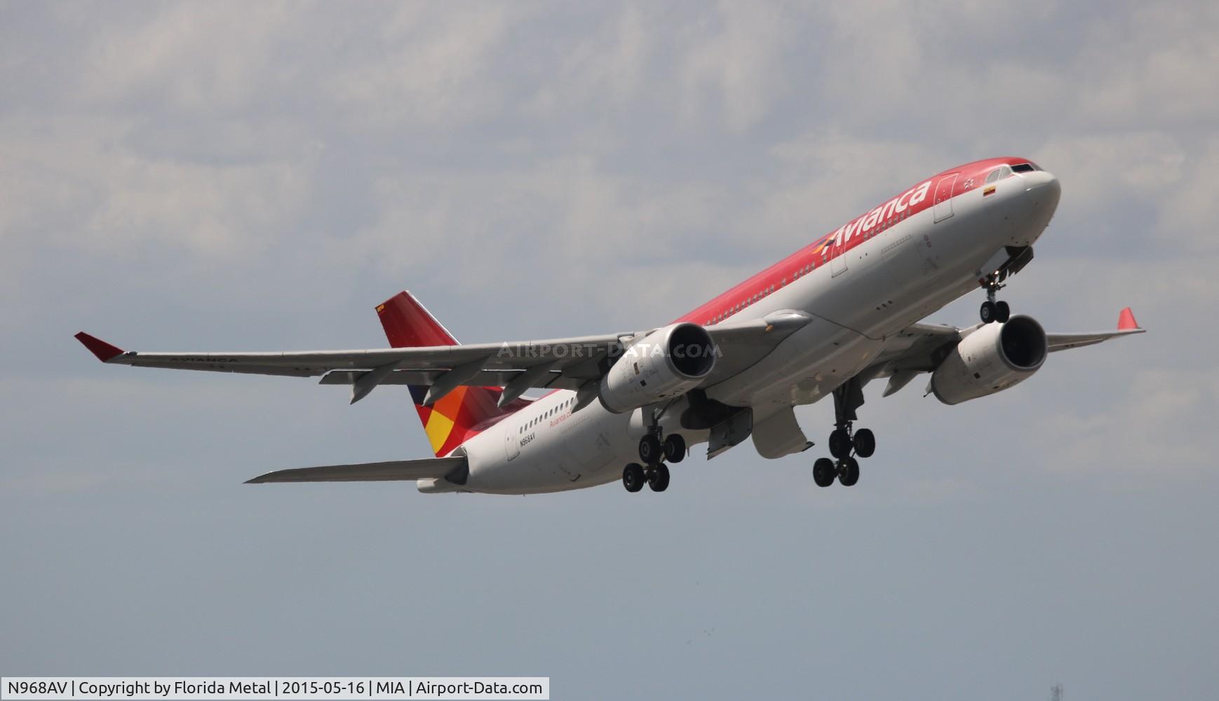 N968AV, 2009 Airbus A330-243 C/N 1009, Avianca