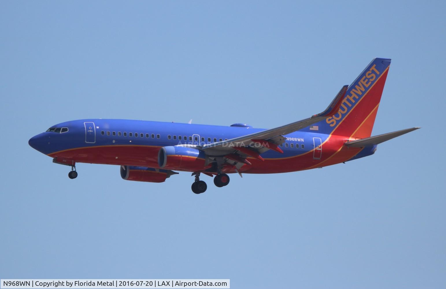 N968WN, 2011 Boeing 737-7H4 C/N 36679, Southwest