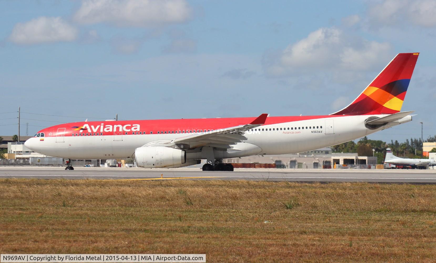 N969AV, 2009 Airbus A330-243 C/N 1016, Avianca
