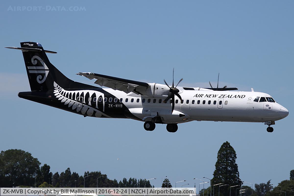 ZK-MVB, 2012 ATR 72-212A C/N 1065, NZ5062 FROM IVC