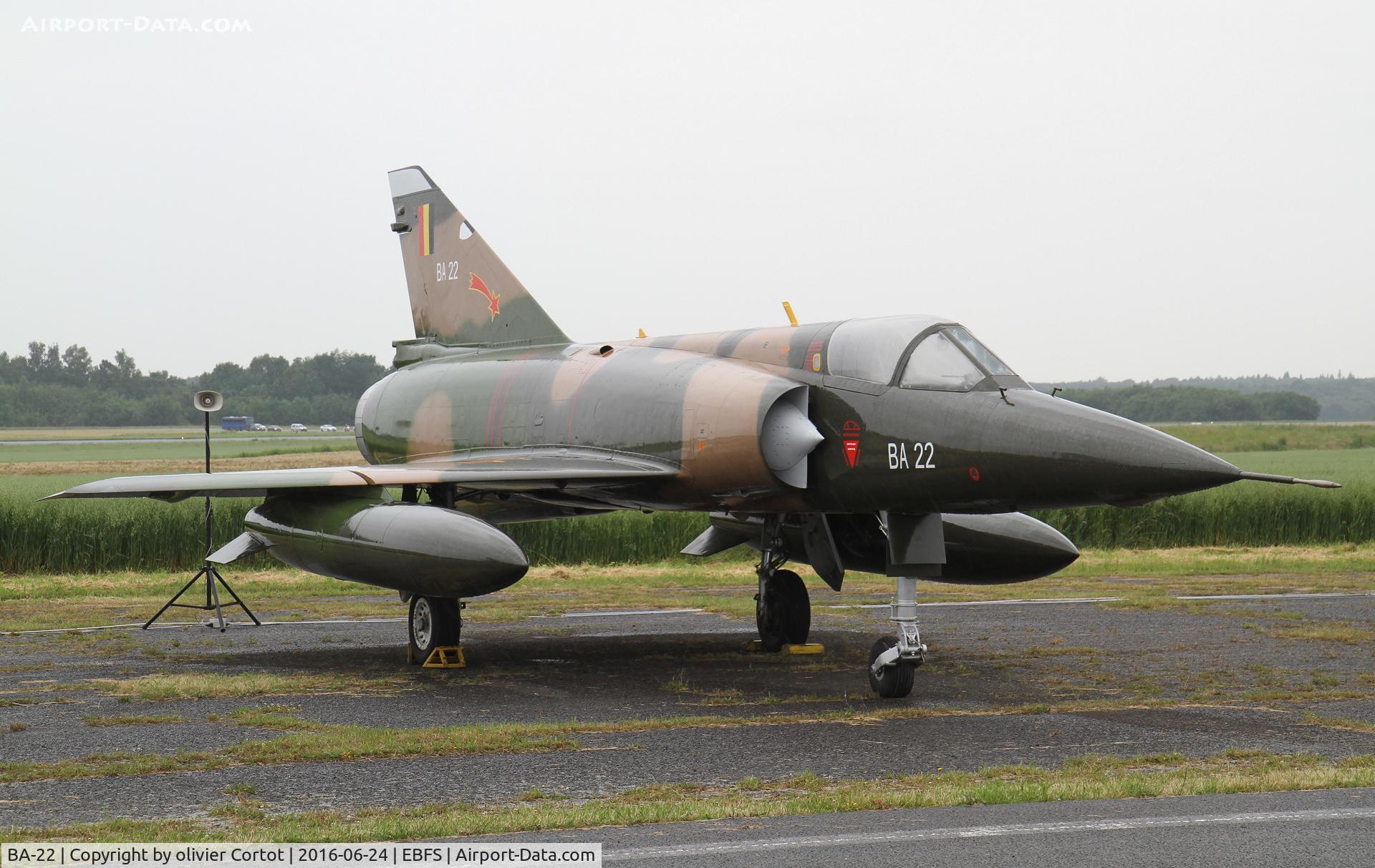 BA-22, Dassault Mirage 5BA C/N 22, Florennes static display