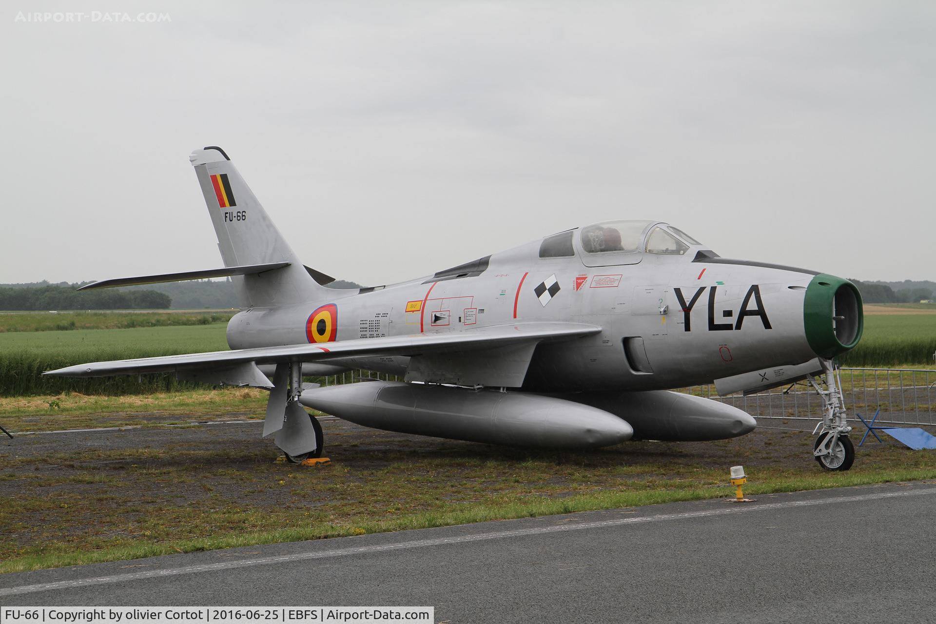 FU-66, Republic F-84F-61-RE Thunderstreak C/N Not found (53-6679/FU-66), now in Florennes ?