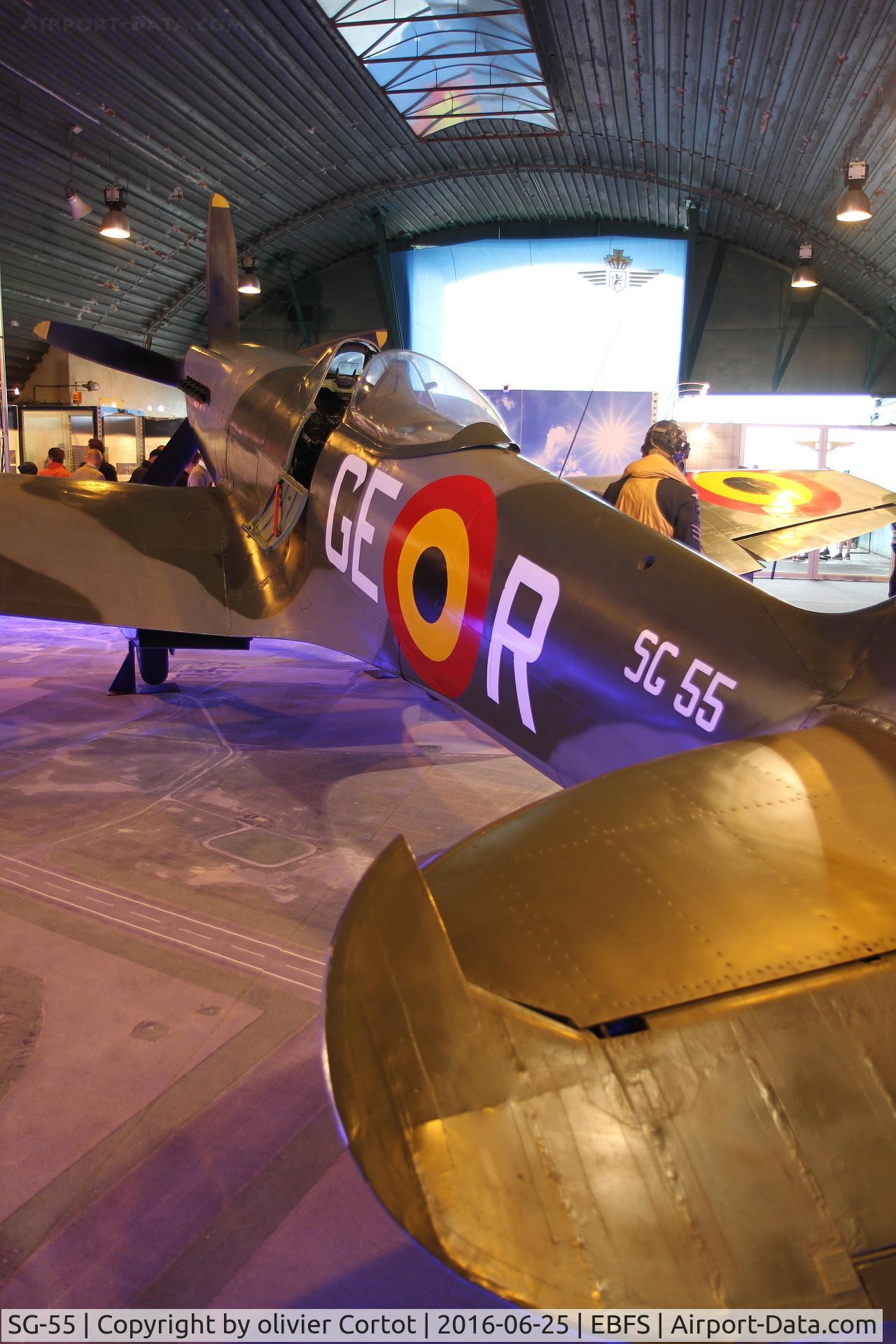 SG-55, 1948 Supermarine 379 Spitfire FR.14C C/N 6S/649170, Florennes airshow