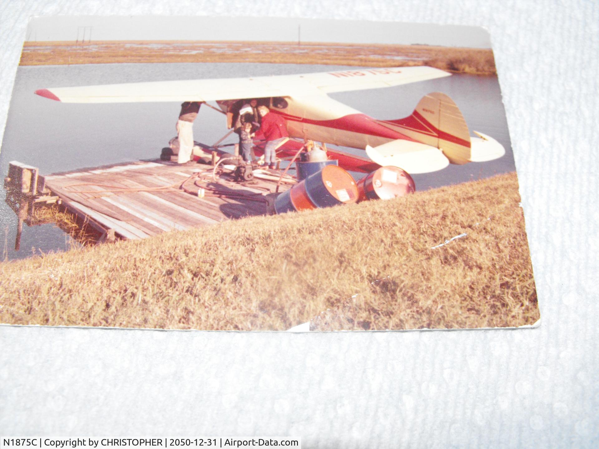 N1875C, Cessna 170B C/N 26019, This was taken June of 1961,My Dad was the pilot who flew for a Oil Company. I was 10 years old when this was taken. I flew with my Dad in the summers every chance I could. I took a picture of the picture.