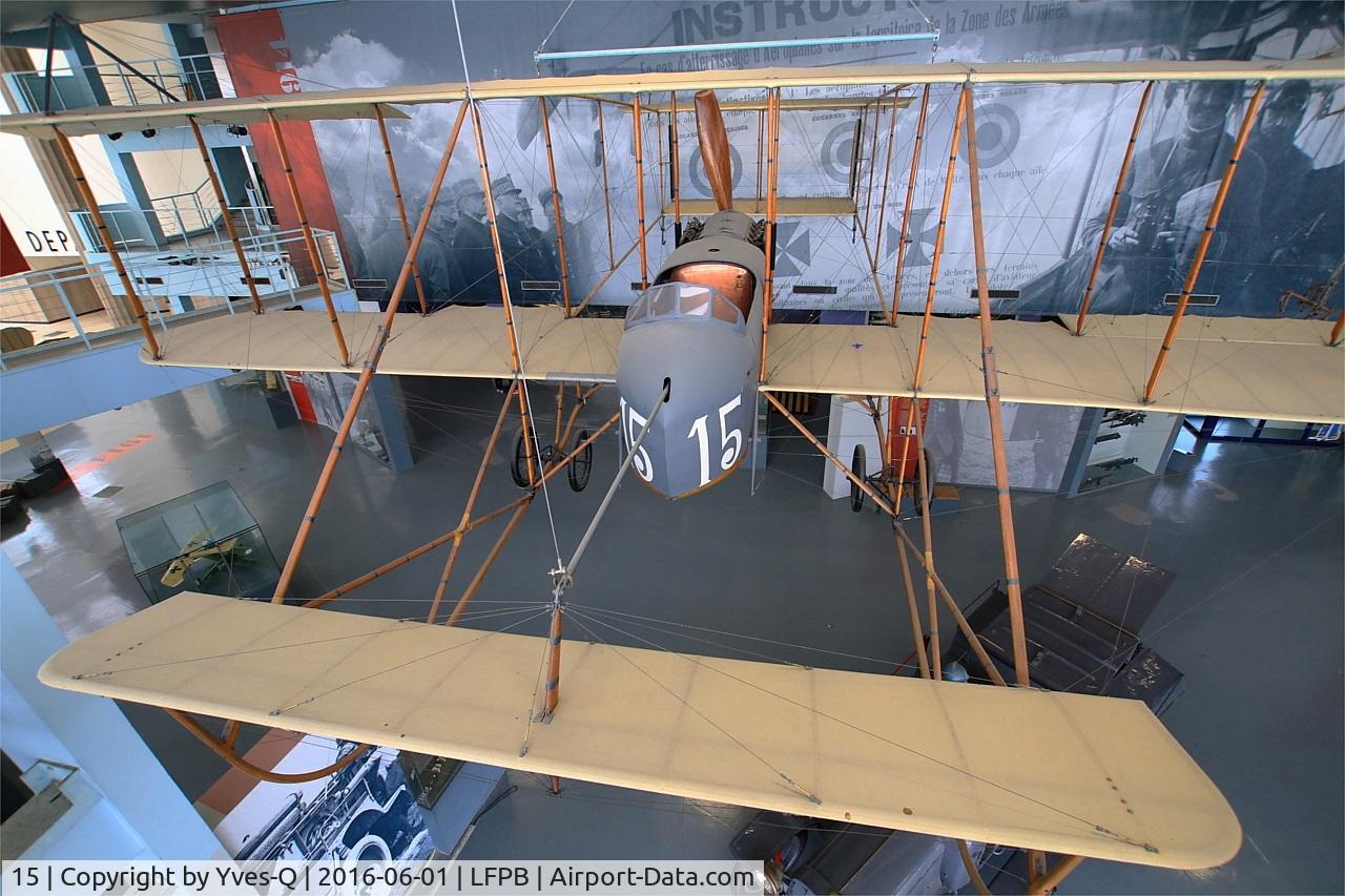 15, Farman MF-7 C/N 446, Farman MF.7, Preserved at Air & Space museum, Paris-Le bourget (LFPB)