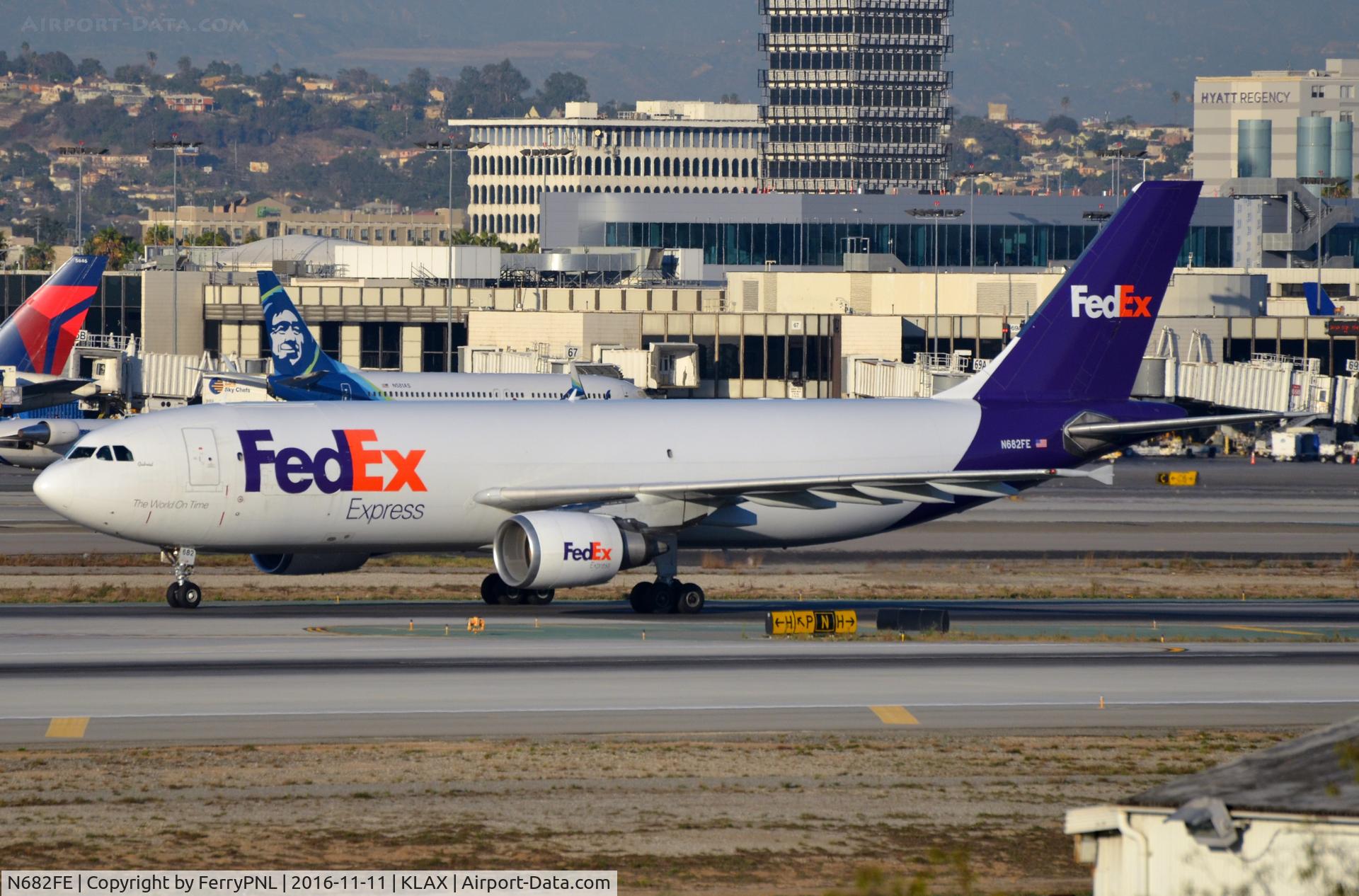N682FE, 1999 Airbus A300F4-605R C/N 0800, Fedex A306F landed in LAX