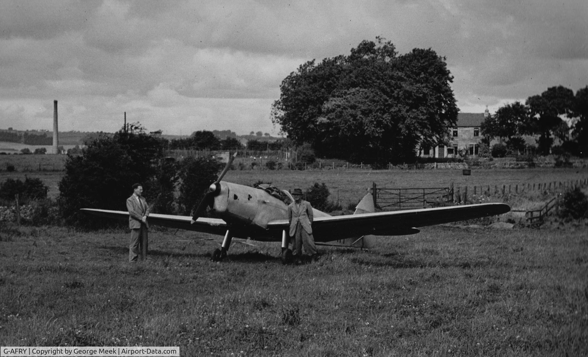 G-AFRY, De Havilland DH94 MOTH MINOR C/N 9402, At Markinch