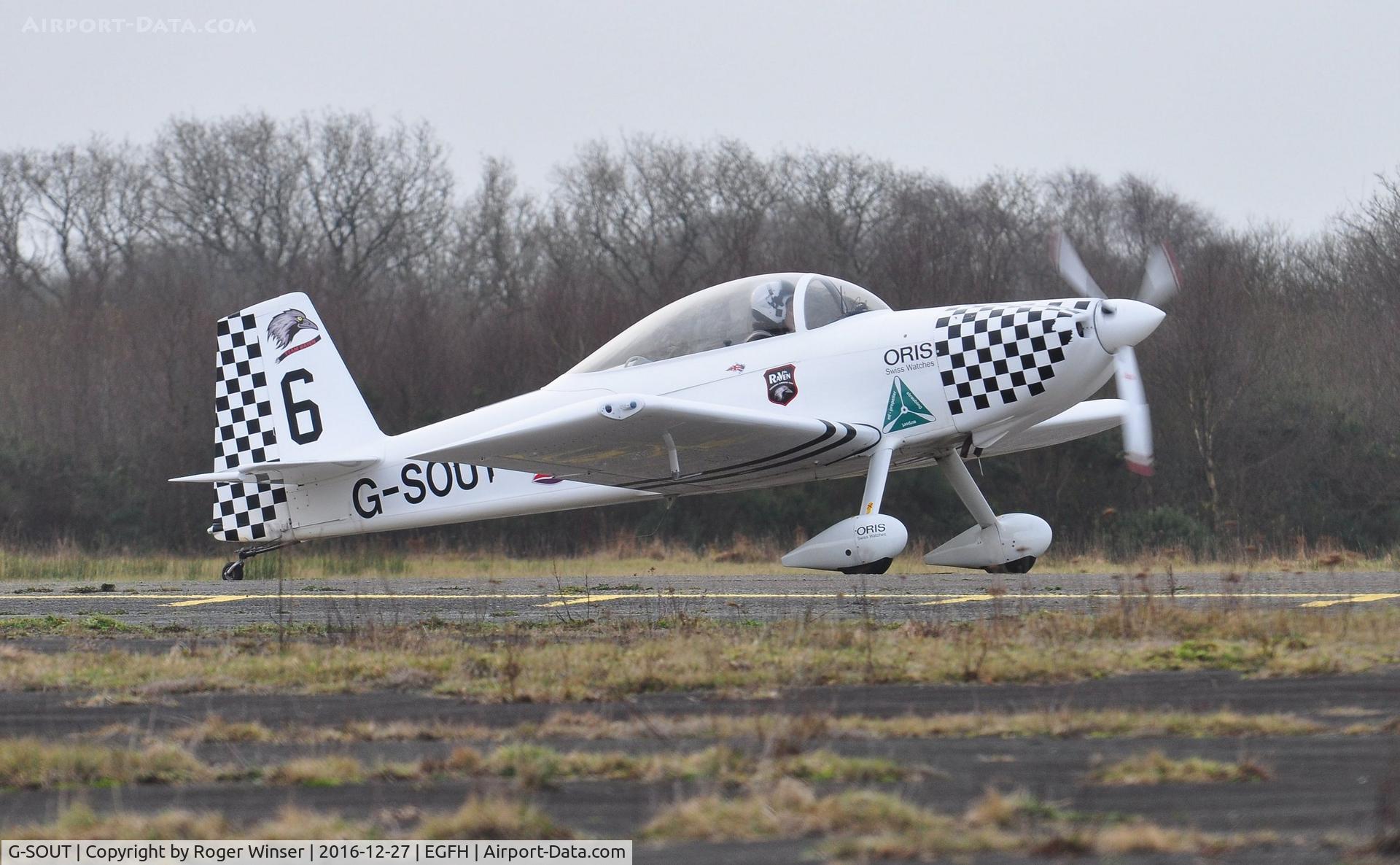 G-SOUT, 2006 Vans RV-8 C/N PFA 303-13295, Visiting Vans RV-8 of Team Raven (Raven 6).