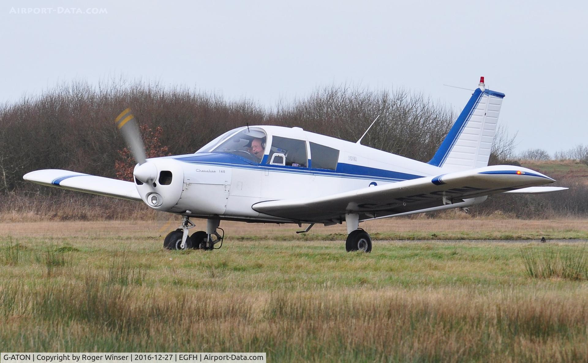G-ATON, 1966 Piper PA-28-140 Cherokee C/N 28-21654, Visiting Cherokee 140.