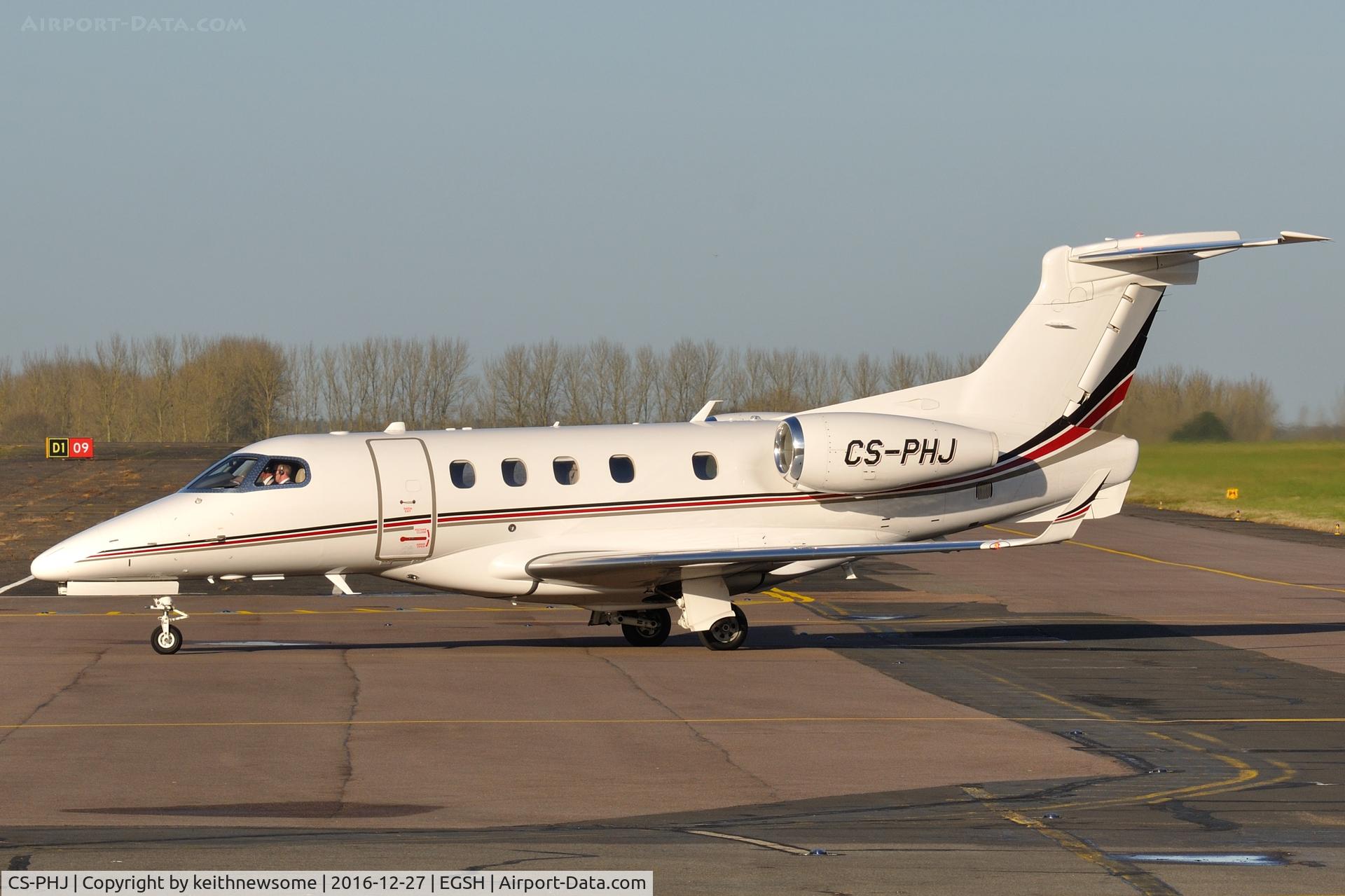 CS-PHJ, 2016 Embraer EMB-505 Phenom 300 C/N 50500336, Arriving at Norwich.