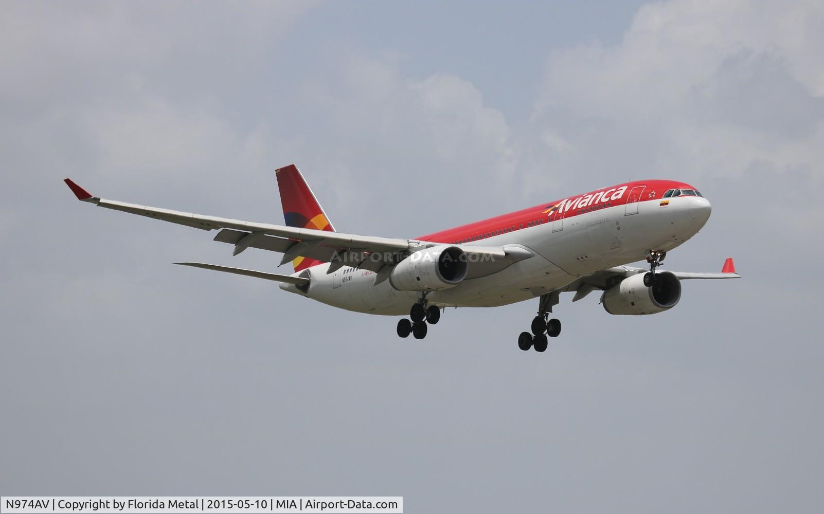 N974AV, 2011 Airbus A330-243 C/N 1208, Avianca