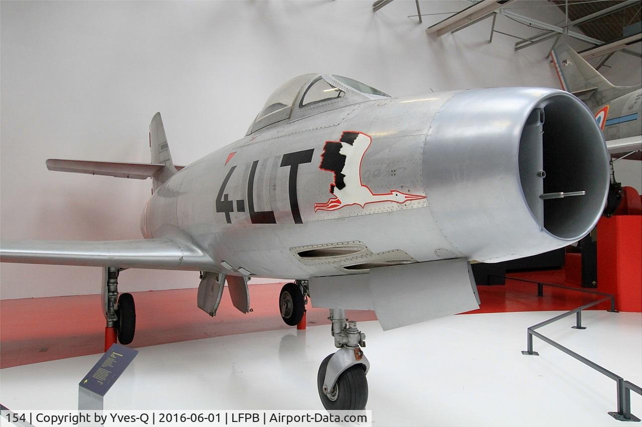 154, Dassault MD-450 Ouragan C/N 154, Dassault MD-450 Ouragan, Exibited at Air & Space Museum Paris-Le Bourget (LFPB)