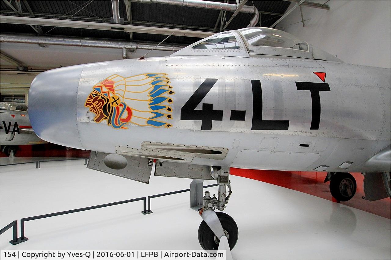 154, Dassault MD-450 Ouragan C/N 154, Dassault MD-450 Ouragan, Exibited at Air & Space Museum Paris-Le Bourget (LFPB)