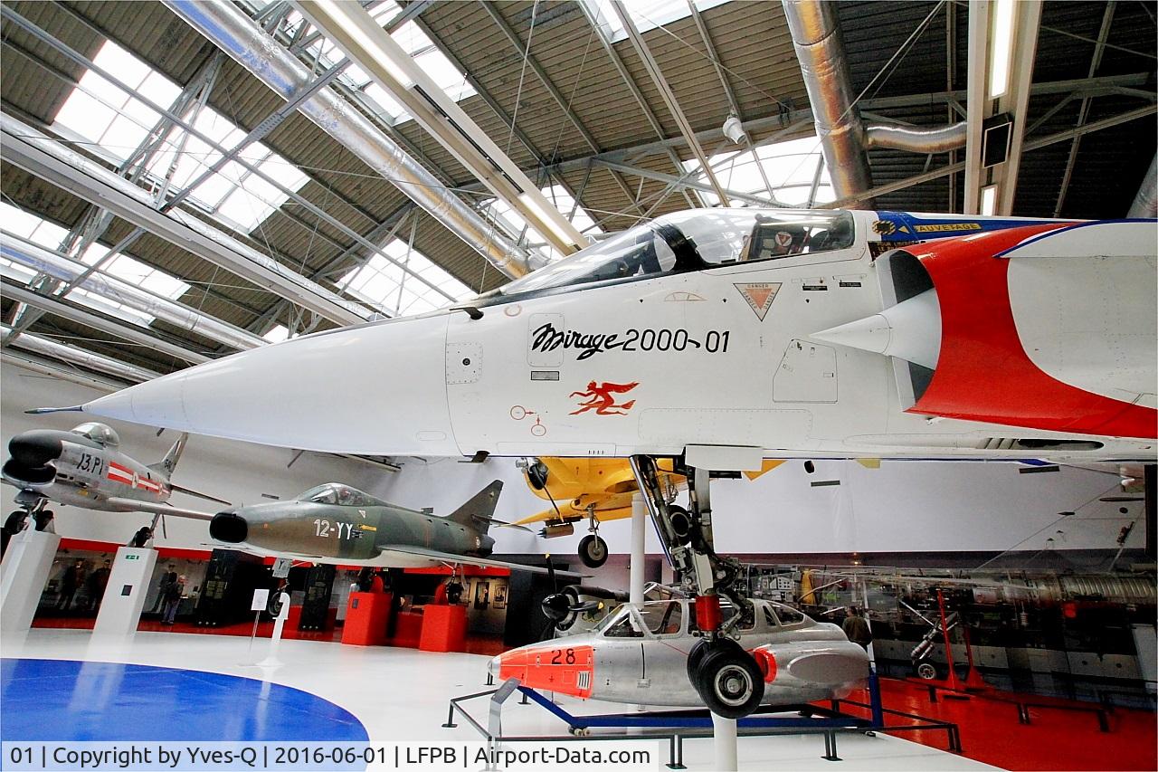 01, Dassault Mirage 2000-01 C/N 01, Dassault Mirage 2000, Exibited at Air & Space Museum Paris-Le Bourget (LFPB)