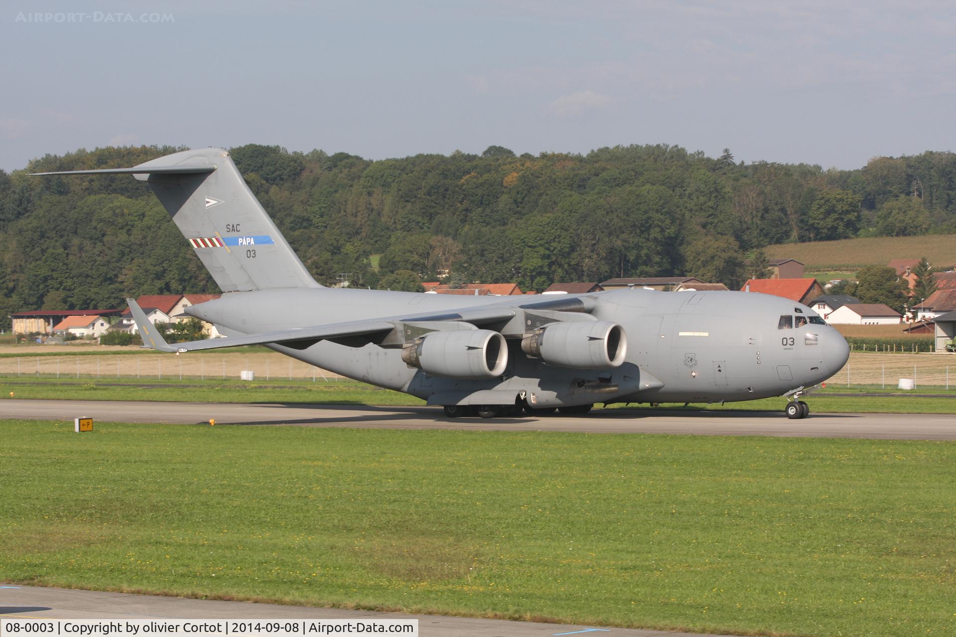 08-0003, 2009 Boeing C-17A Globemaster III C/N F-211/SAC-3, note the Hungarian markings - Air 14