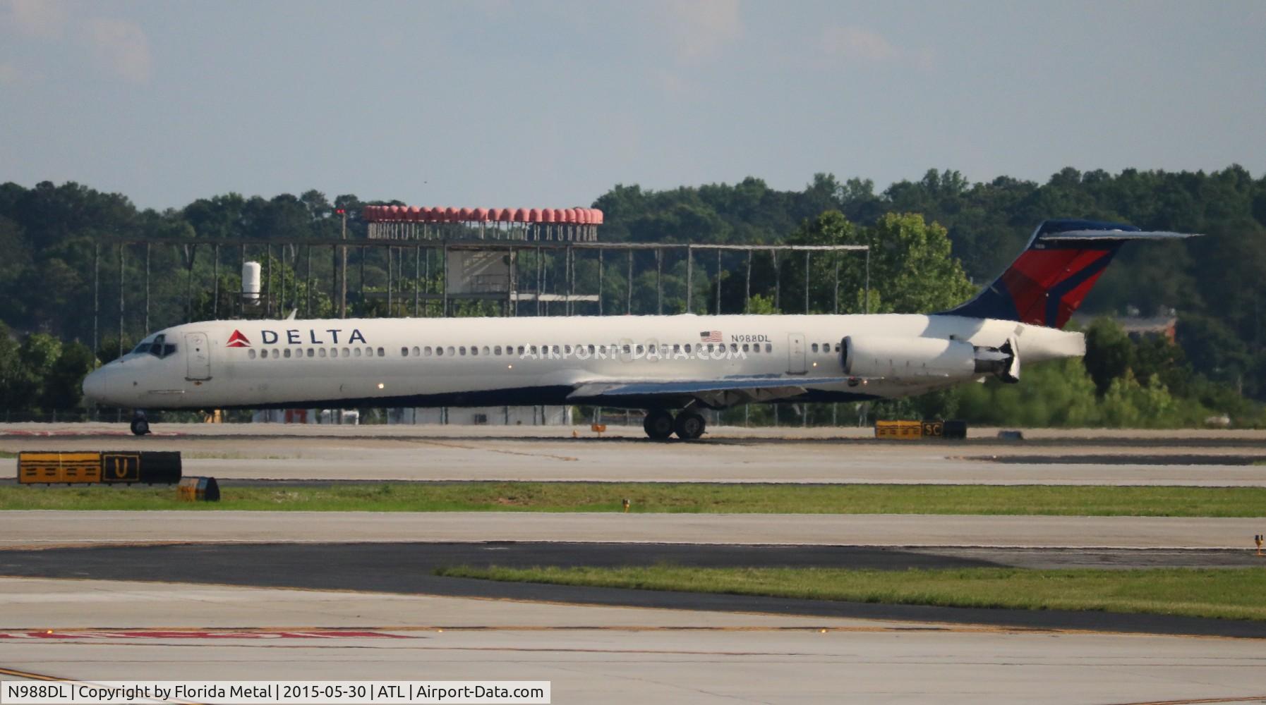 N988DL, 1991 McDonnell Douglas MD-88 C/N 53339, Delta