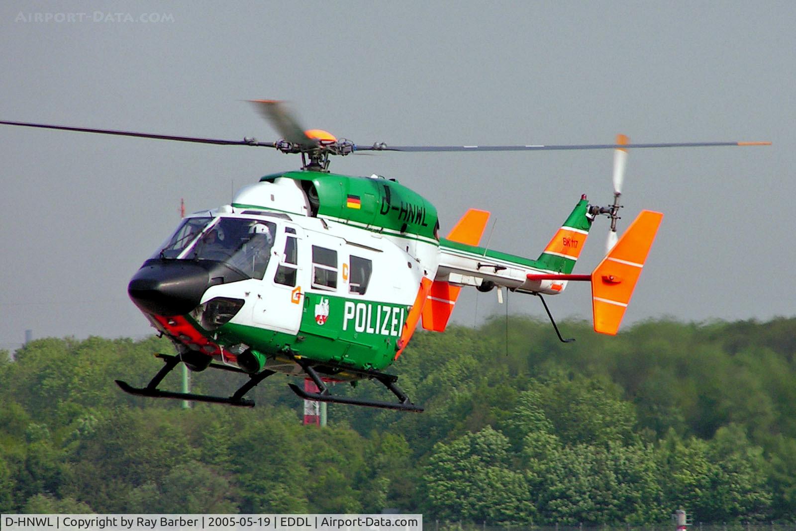 D-HNWL, Eurocopter-Kawasaki BK-117A-3 C/N 7212, MBB/Kawasaki BK-117B-2 [7212] (Polizei) Dusseldorf~D 19/05/2005