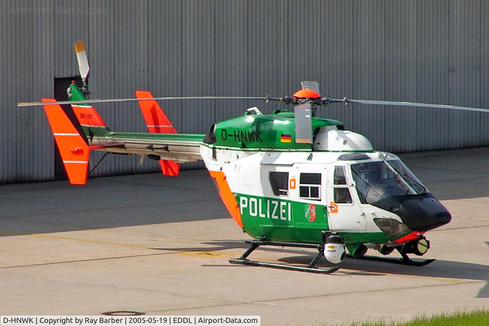 D-HNWK, 1989 Eurocopter-Kawasaki BK-117B-2 C/N 7200, MBB/Kawasaki BK-117B-2 [7200] (Polizei) Dusseldorf~D 19/05/2005