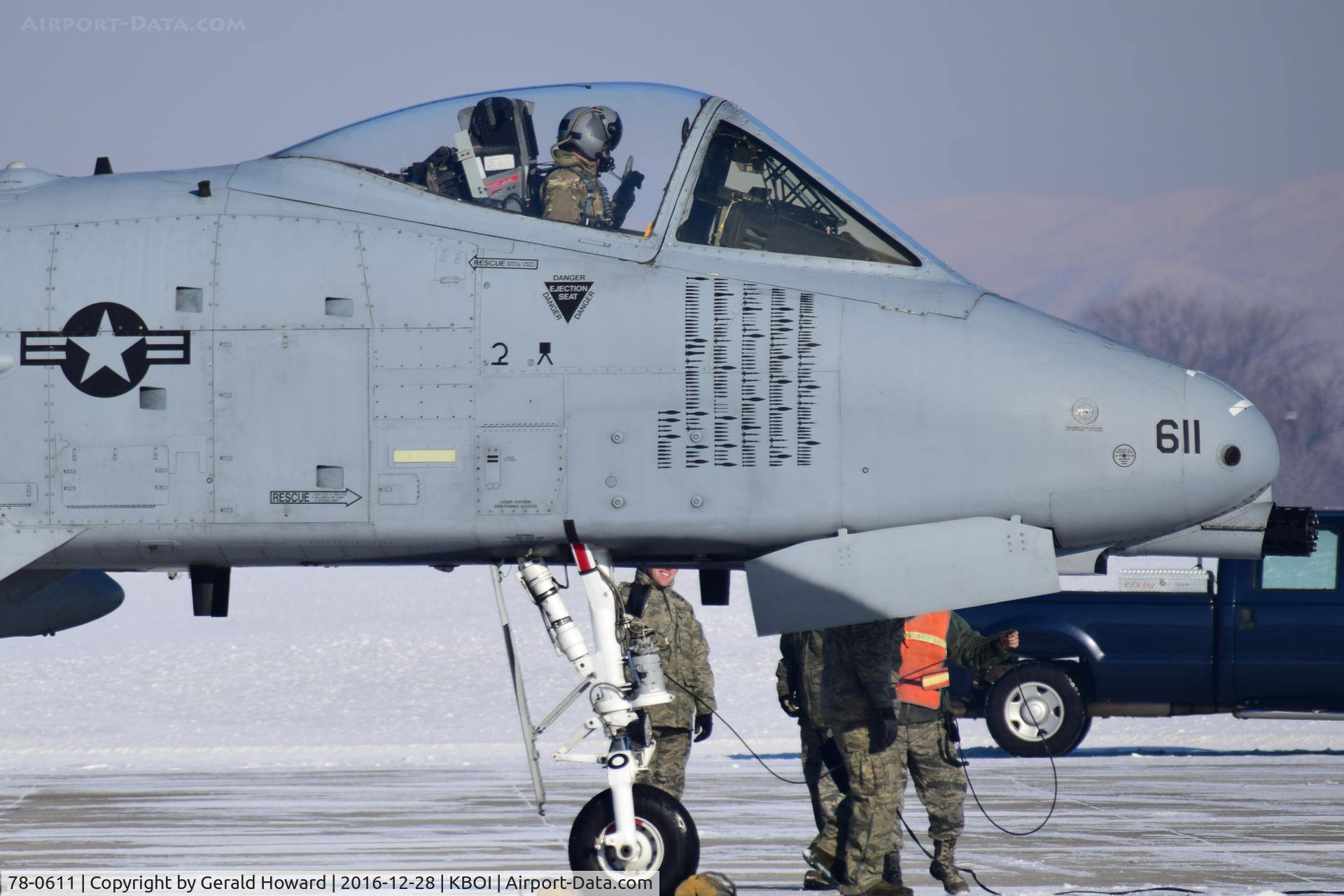78-0611, 1978 Fairchild Republic A-10C Thunderbolt II C/N A10-0231, Parked on de arm pad for last minute checks.