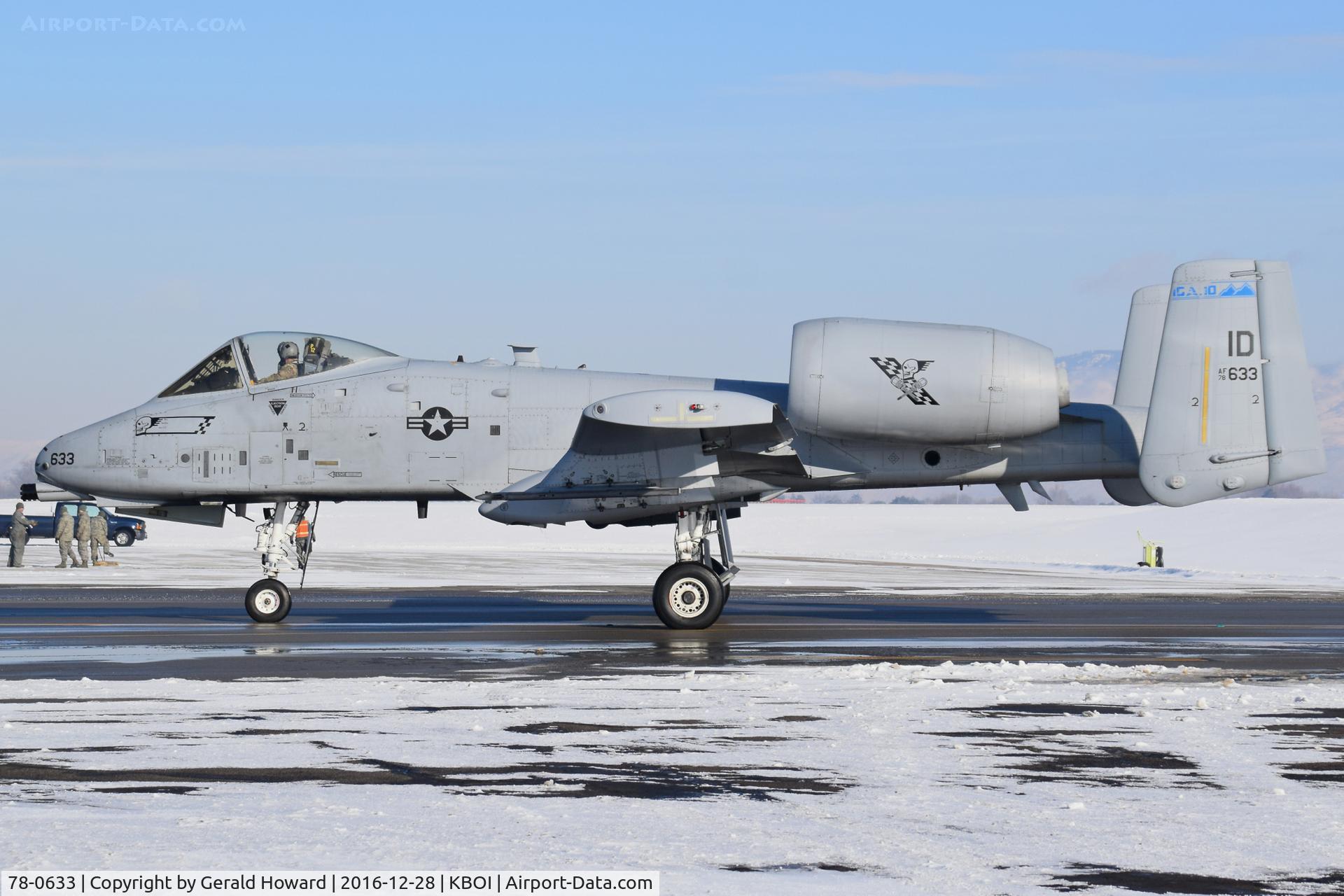 78-0633, 1978 Fairchild Republic A-10C Thunderbolt II C/N A10-0253, On Taxiway Foxtrot.