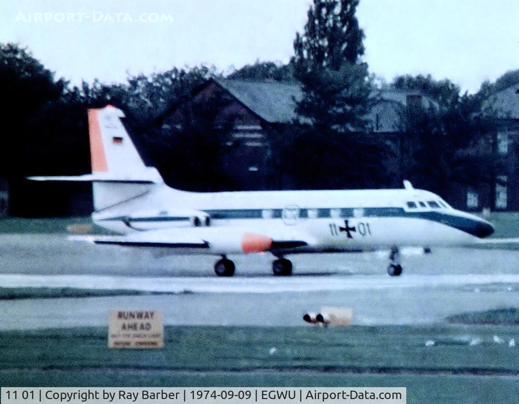 11 01, 1961 Lockheed L-1329 JetStar 6 C/N 5025, Lockheed Jetstar 6 [5025] (German Air Force) RAF Northolt~G 09/09/1974. From a slide. Not the best of images