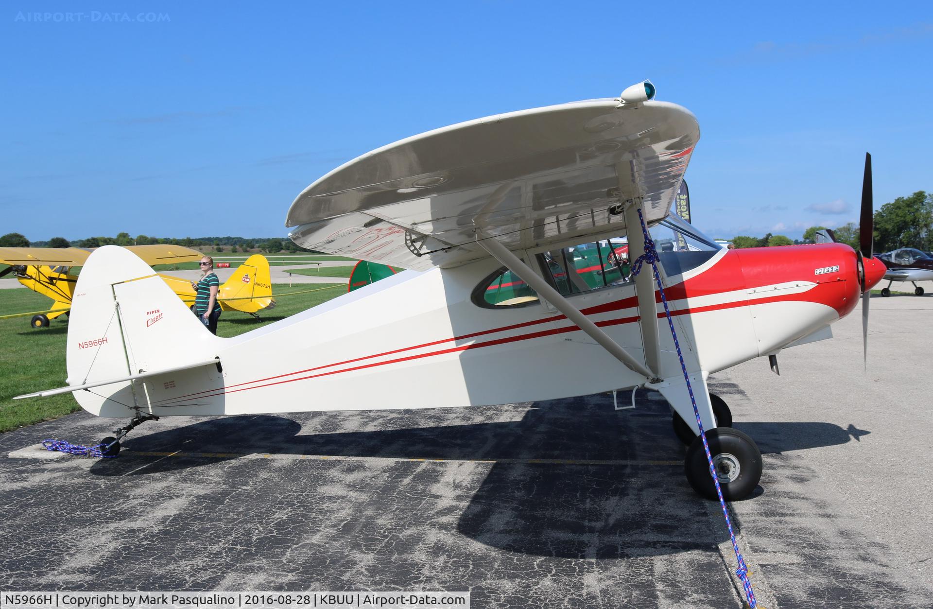 N5966H, 1949 Piper PA-16 Clipper C/N 16-589, Piper PA-16