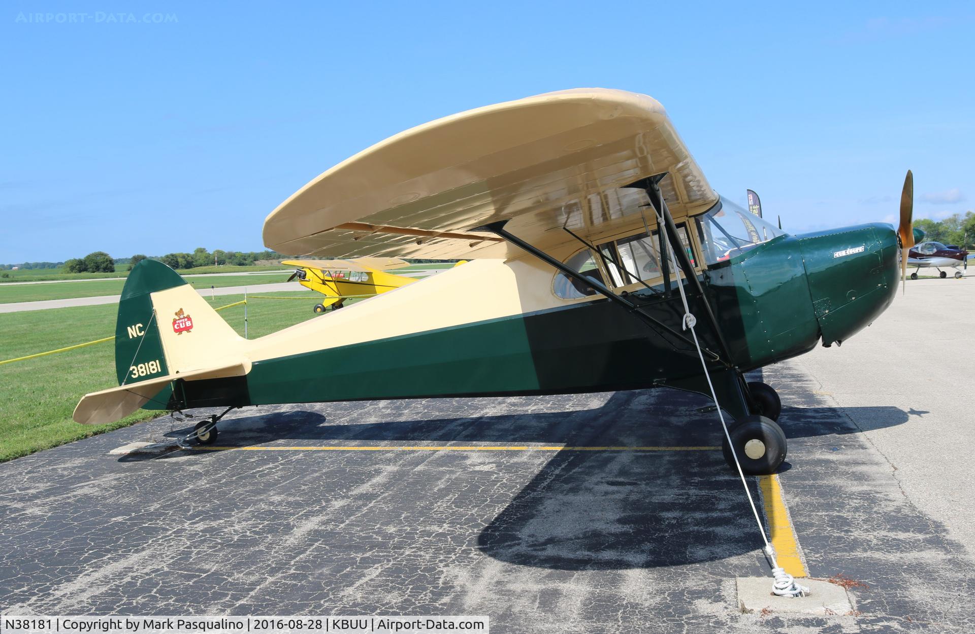 N38181, 1941 Piper J4E C/N 4-1545, Piper J4E