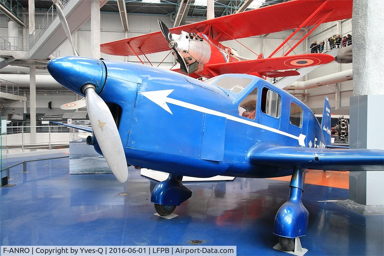 F-ANRO, Caudron C.635M Simoun C/N 15/7017, Caudron C.635M Simoun, Exibited at Air & Space Museum Paris-Le Bourget (LFPB)