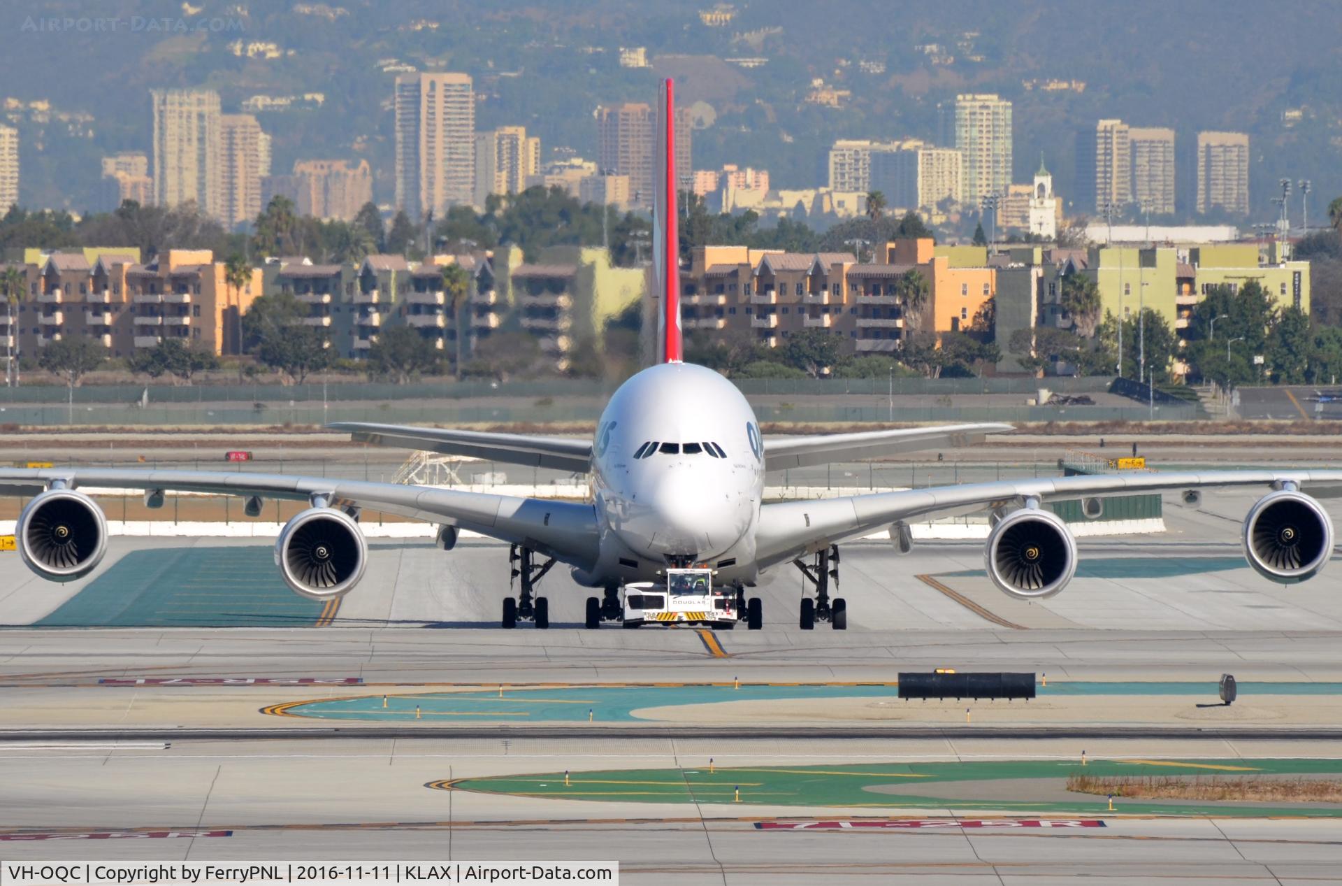 VH-OQC, 2008 Airbus A380-842 C/N 022, Qantas A388 full frontal.