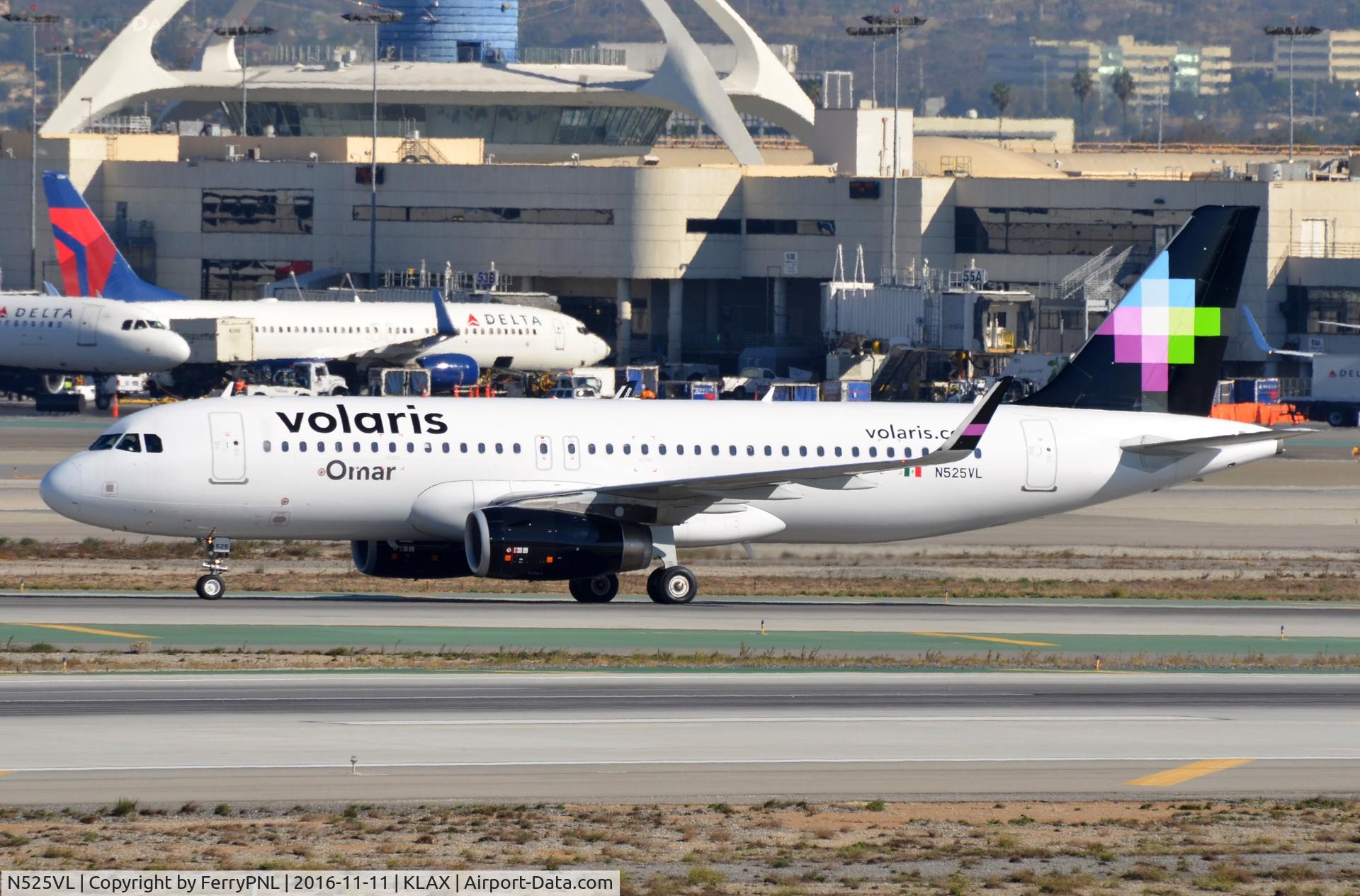 N525VL, 2014 Airbus A320-233 C/N 6332, Volaris A320 vacating the runway.