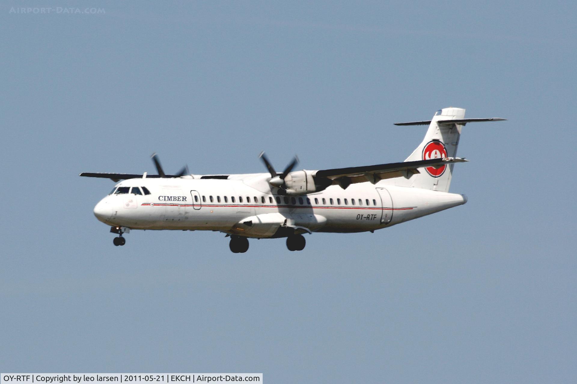 OY-RTF, 1997 ATR 72-202 C/N 496, Copenhagen 21.5.11