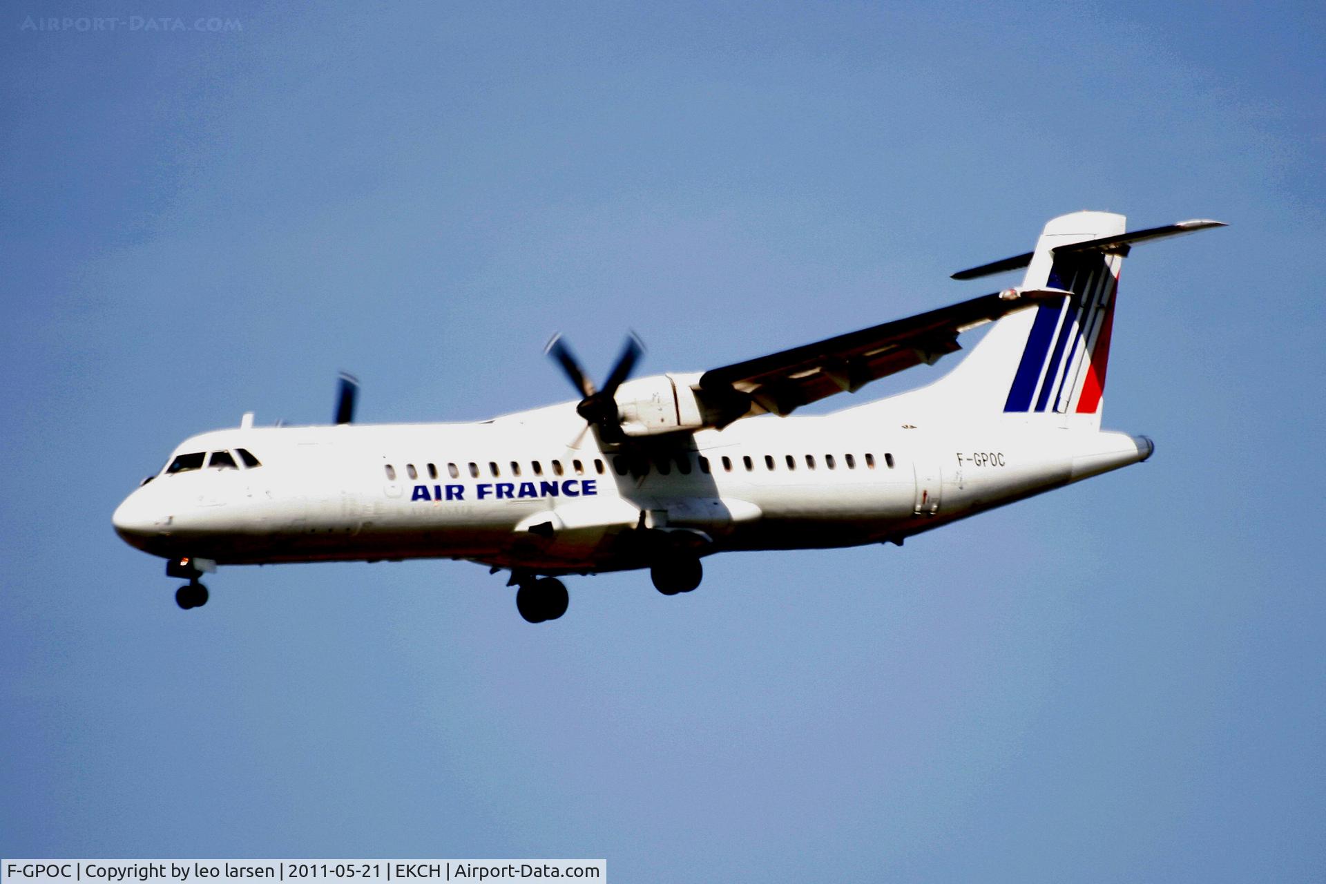 F-GPOC, 1992 ATR 72-202 C/N 311, Copenhagen 21.5.11