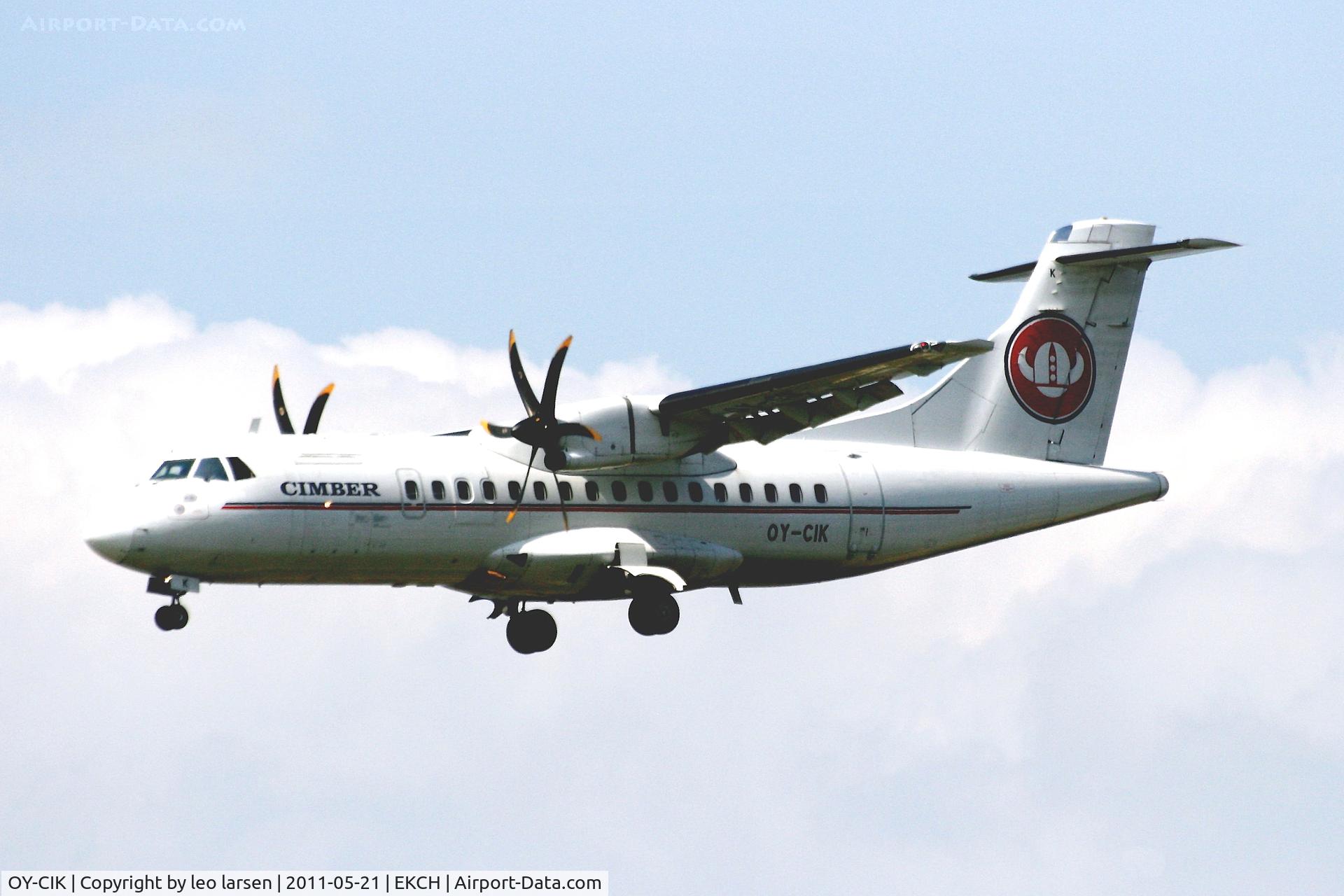 OY-CIK, 1996 ATR 42-512 C/N 501, Copenhagen 21.5.11