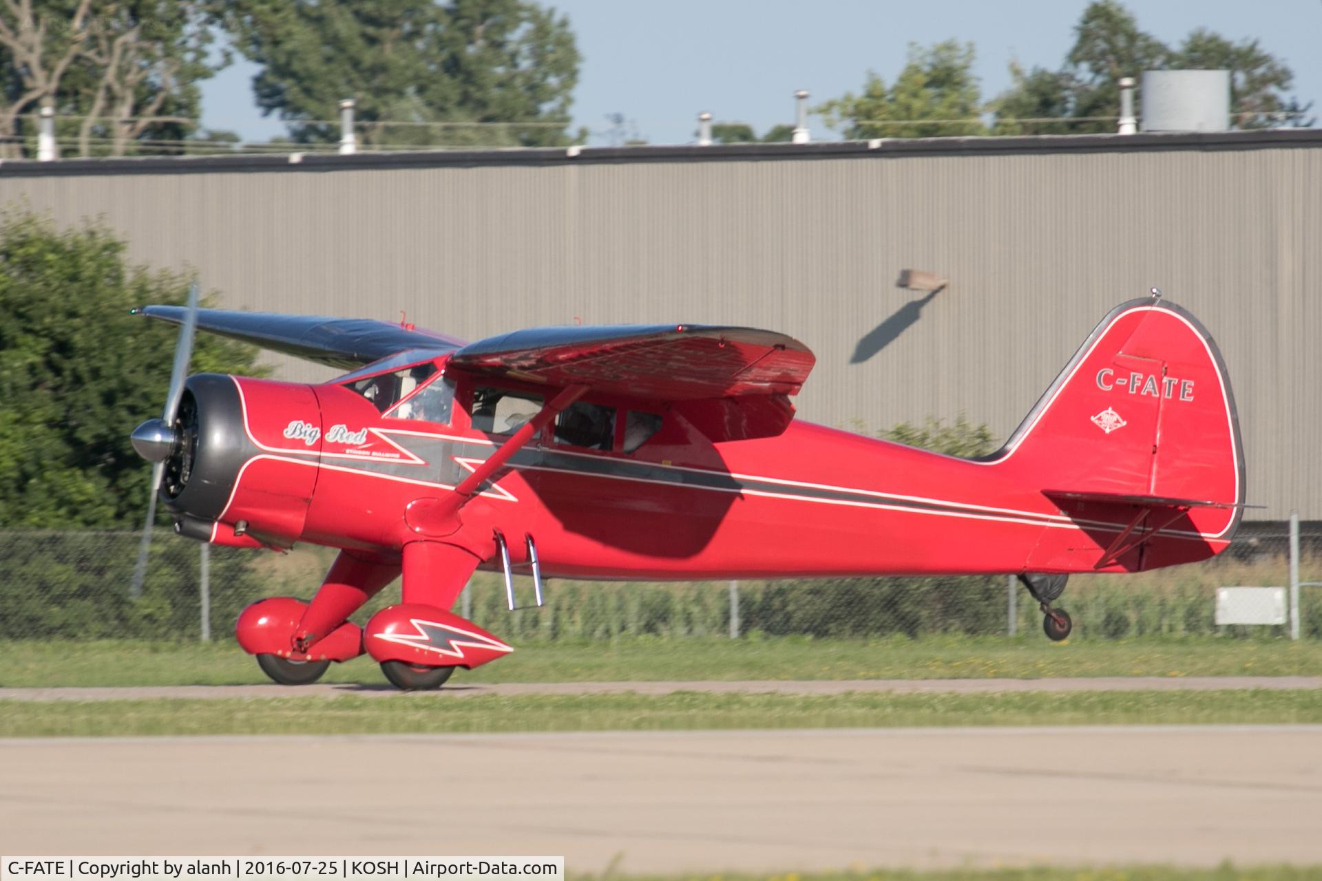 C-FATE, 1944 Stinson V77 Reliant C/N 77-291, Evening arrival at AirVenture 2016