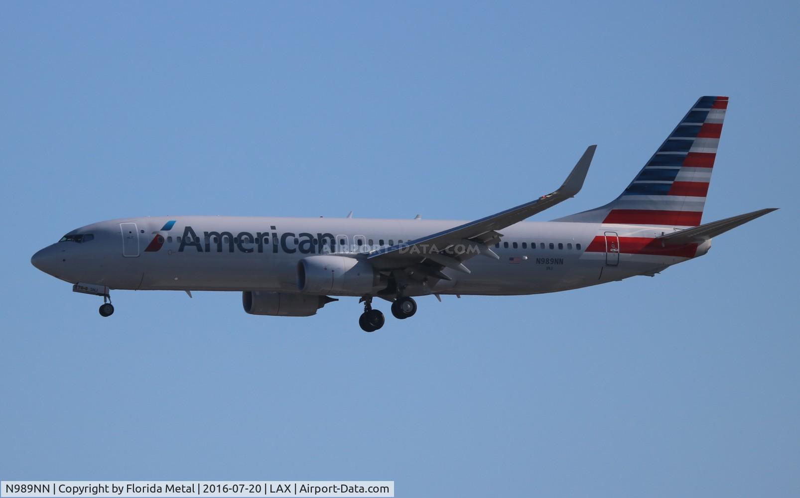 N989NN, 2016 Boeing 737-823 C/N 33338, American