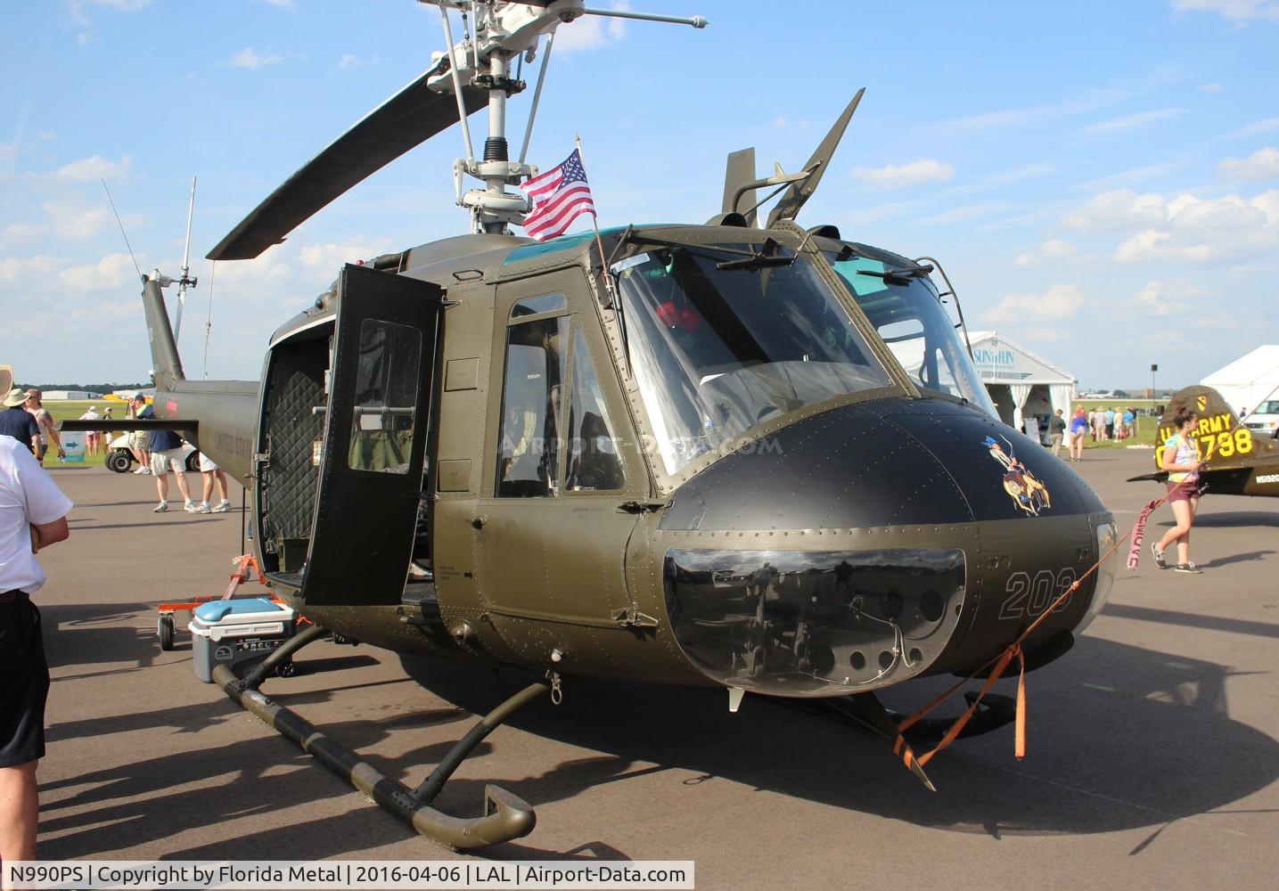N990PS, 1966 Bell UH-1H C/N 66-16203, Bell UH-1H