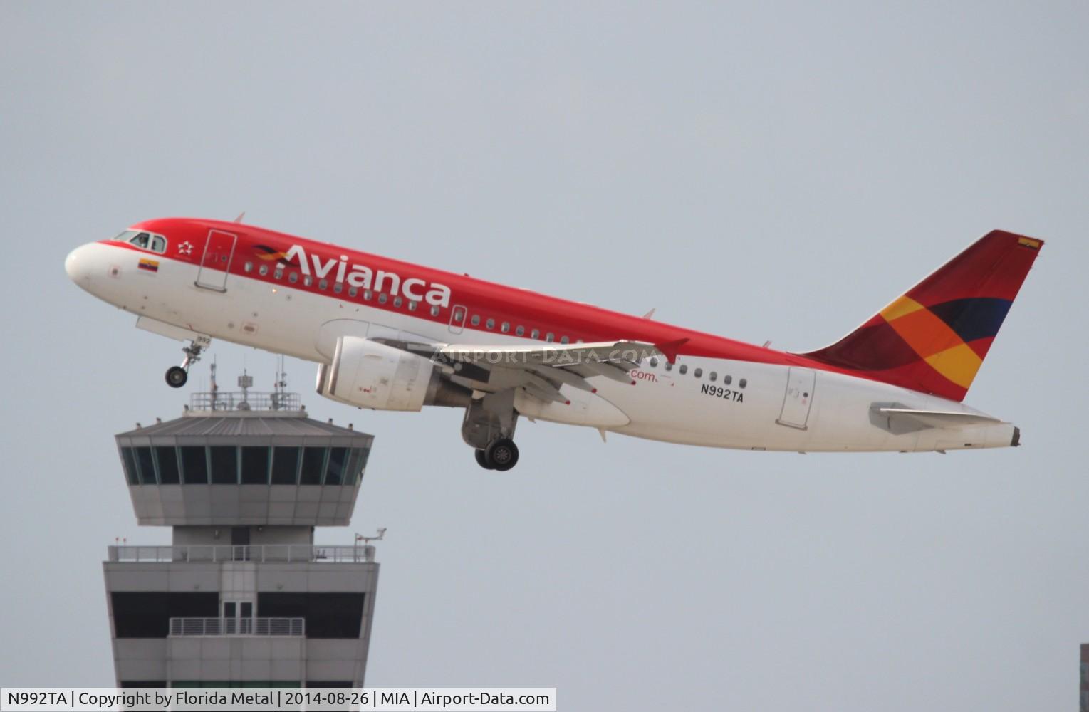 N992TA, 2003 Airbus A319-112 C/N 2066, Avianca