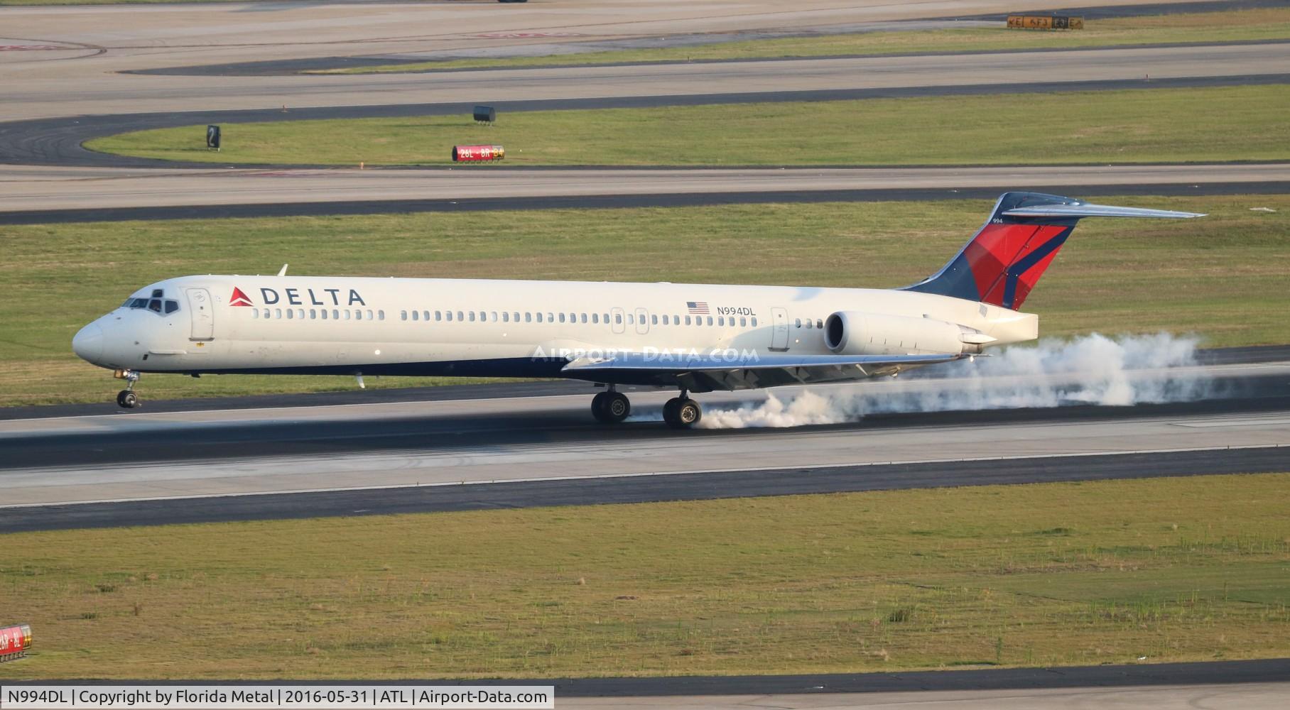 N994DL, 1991 McDonnell Douglas MD-88 C/N 53346, Delta