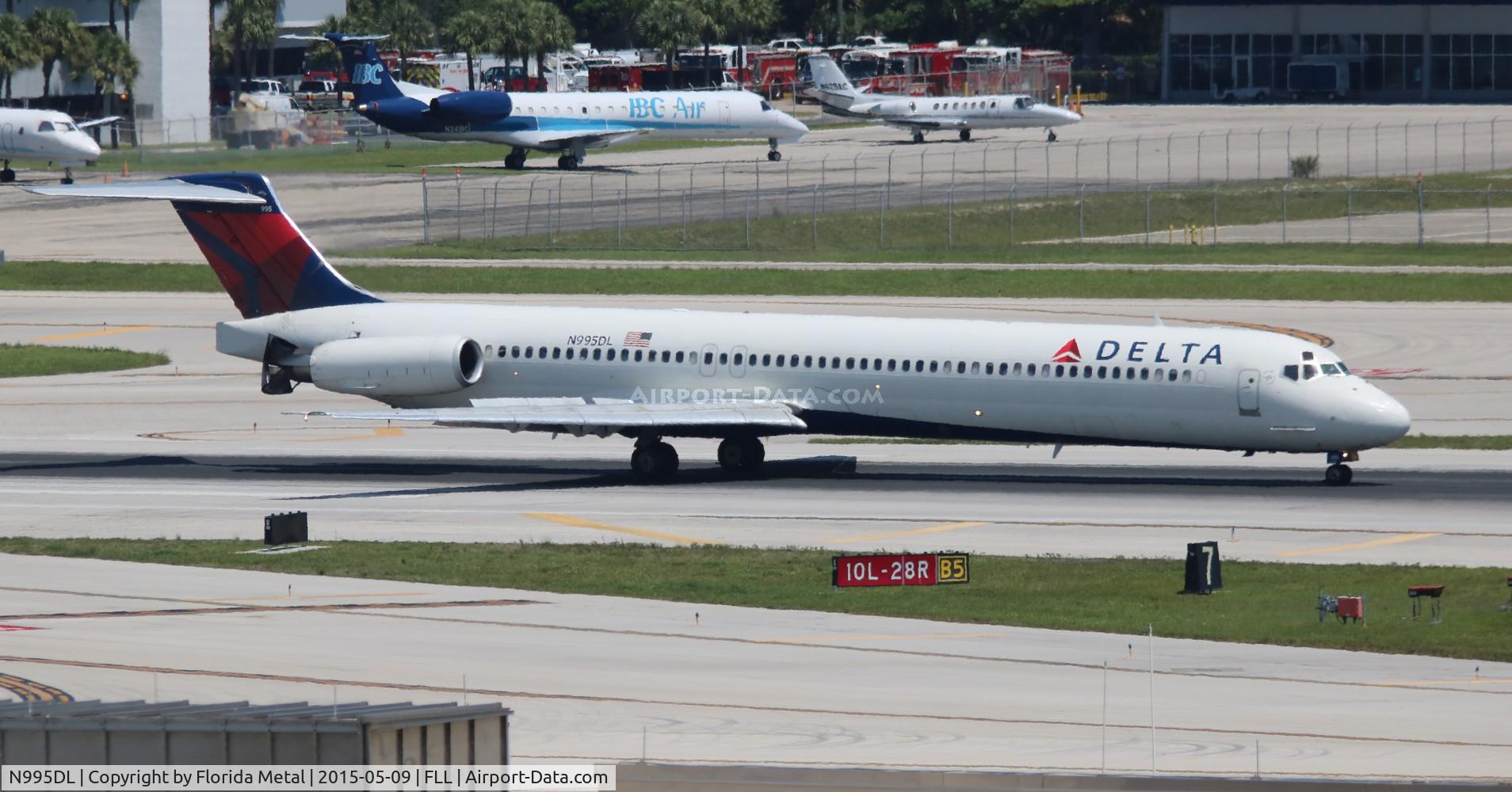 N995DL, 1991 McDonnell Douglas MD-88 C/N 53362, Delta