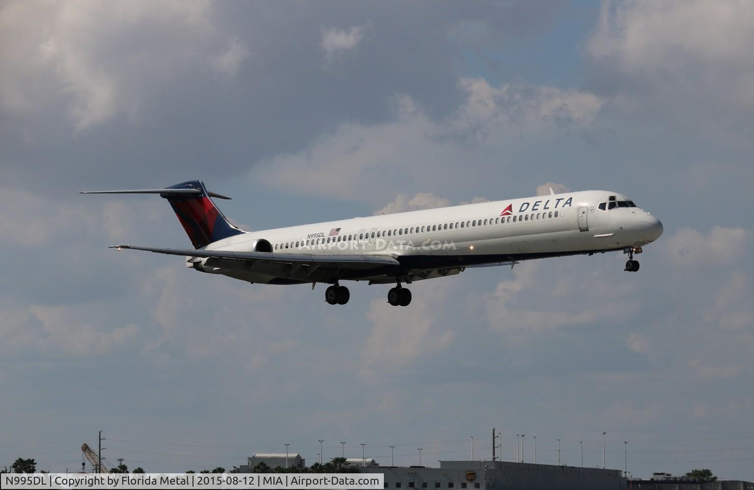 N995DL, 1991 McDonnell Douglas MD-88 C/N 53362, Delta