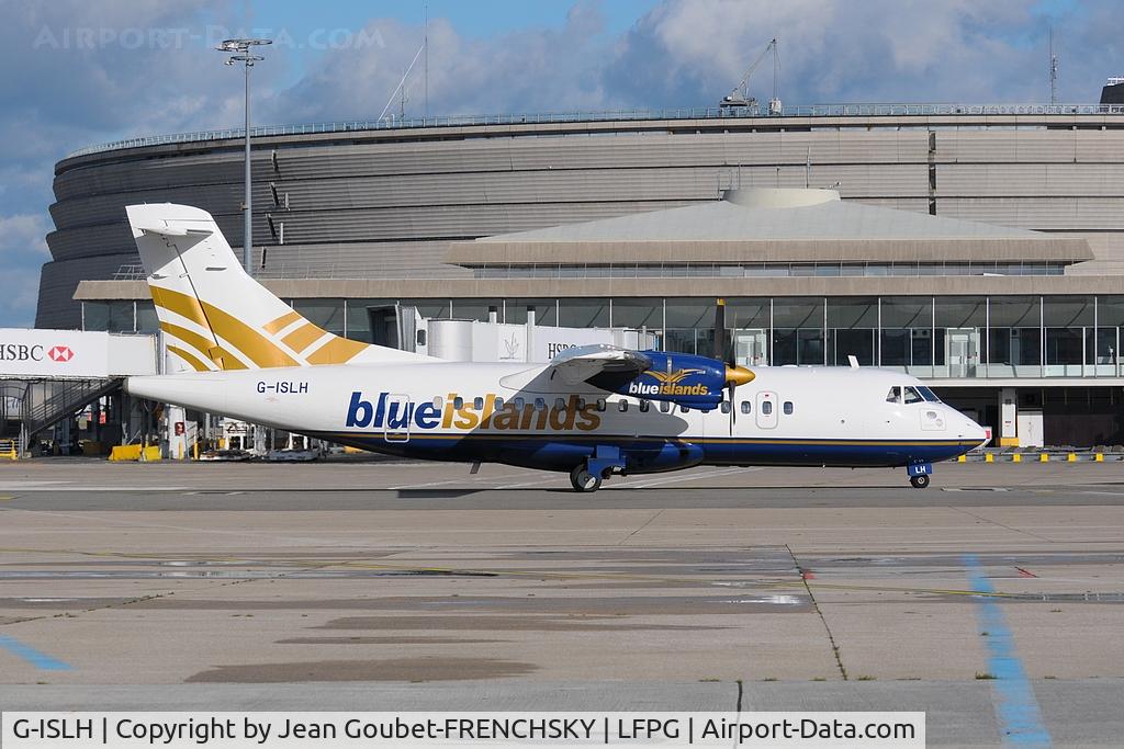 G-ISLH, 1990 ATR 42-320 C/N 173, Blue Islands at CDG T1
